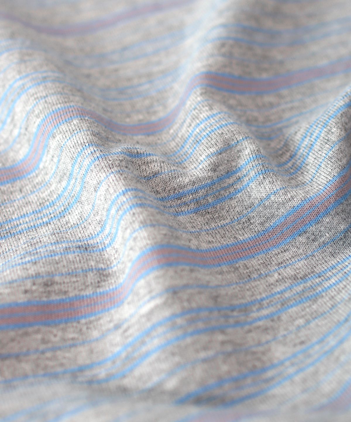 마스마룰즈 어패럴(MASMARULEZ APPAREL) Daily Cotton Stripe T-Shirt_Melange Gray