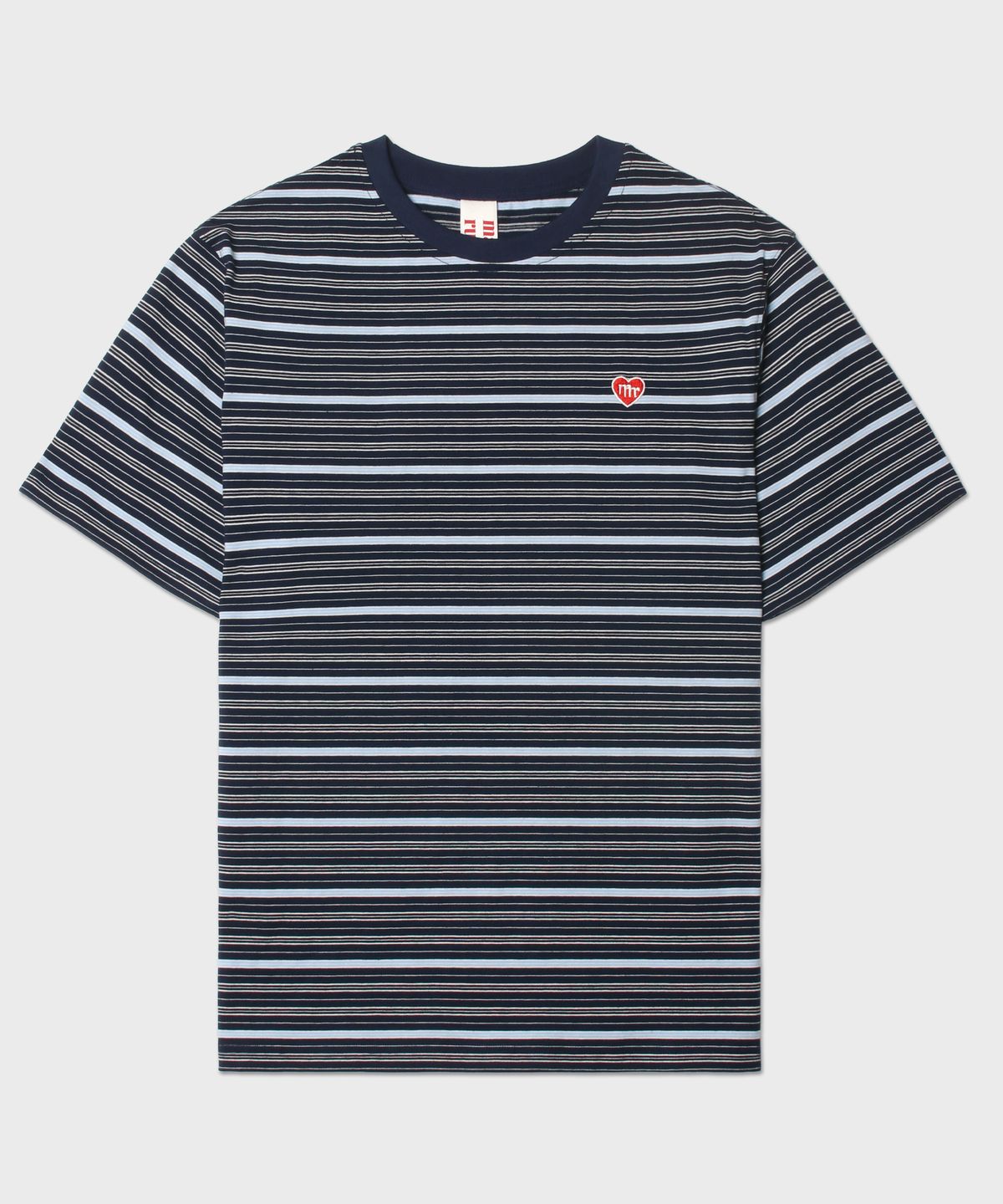 마스마룰즈 어패럴(MASMARULEZ APPAREL) Daily Cotton Stripe T-Shirt_Navy
