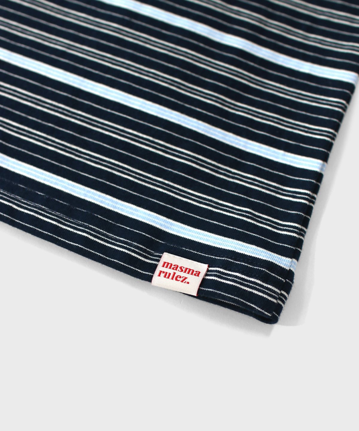 마스마룰즈 어패럴(MASMARULEZ APPAREL) Daily Cotton Stripe T-Shirt_Navy