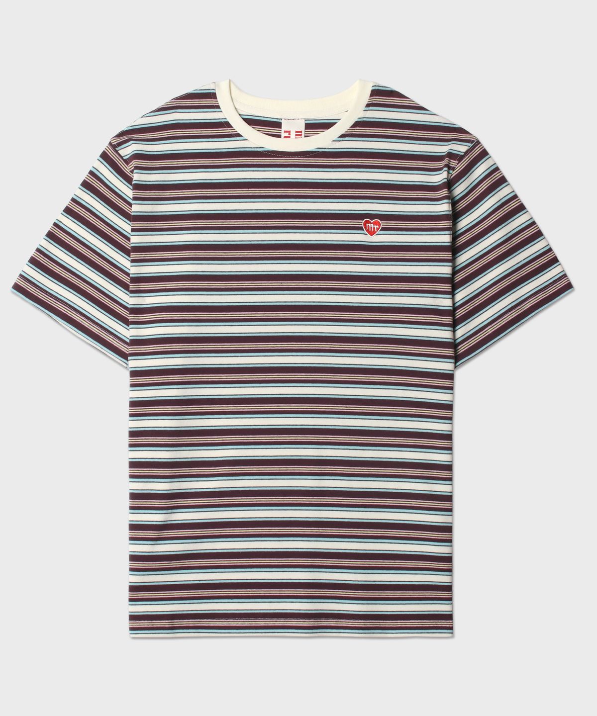 마스마룰즈 어패럴(MASMARULEZ APPAREL) Daily Cotton Stripe T-Shirt__Purple