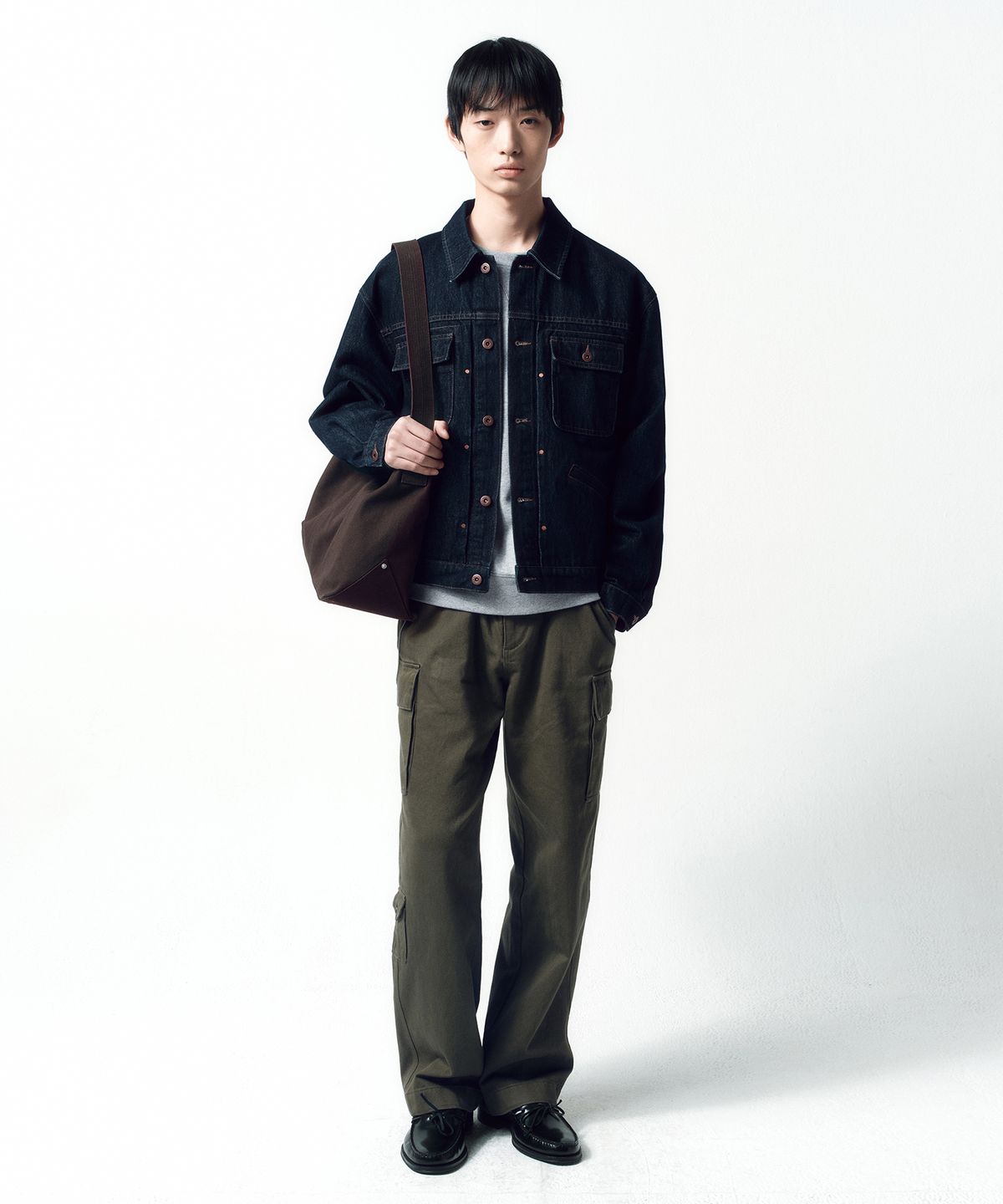 인사일런스(INSILENCE) 더치 아미 카고 팬츠 OLIVE DRAB