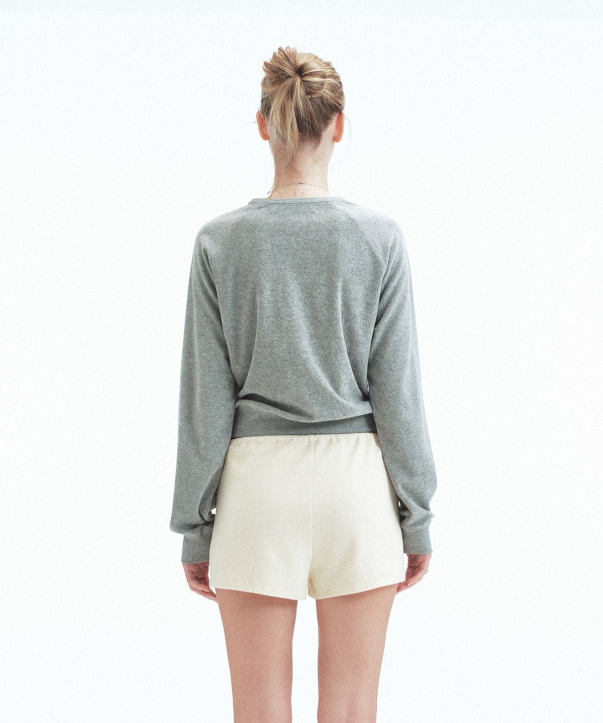 레스트앤레크레이션(REST&RECREATION) TERRY CROPPED SWEATSHIRT - GREY
