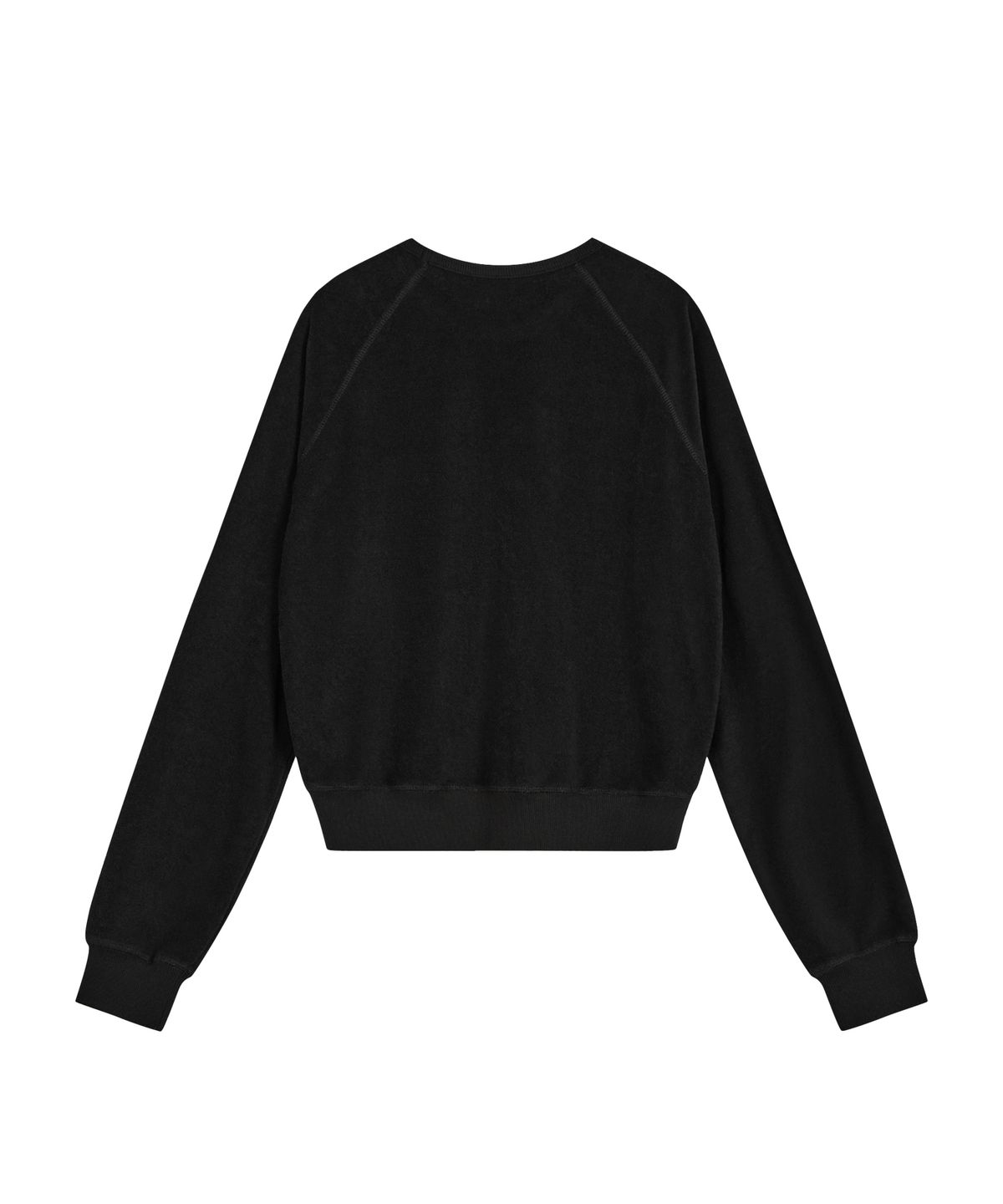 레스트앤레크레이션(REST&RECREATION) TERRY CROPPED SWEATSHIRT - BLACK