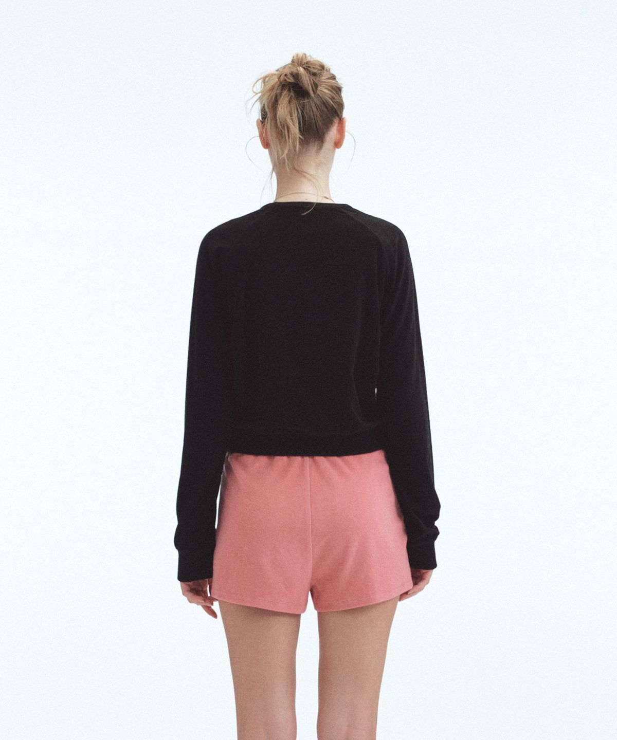 레스트앤레크레이션(REST&RECREATION) TERRY CROPPED SWEATSHIRT - BLACK
