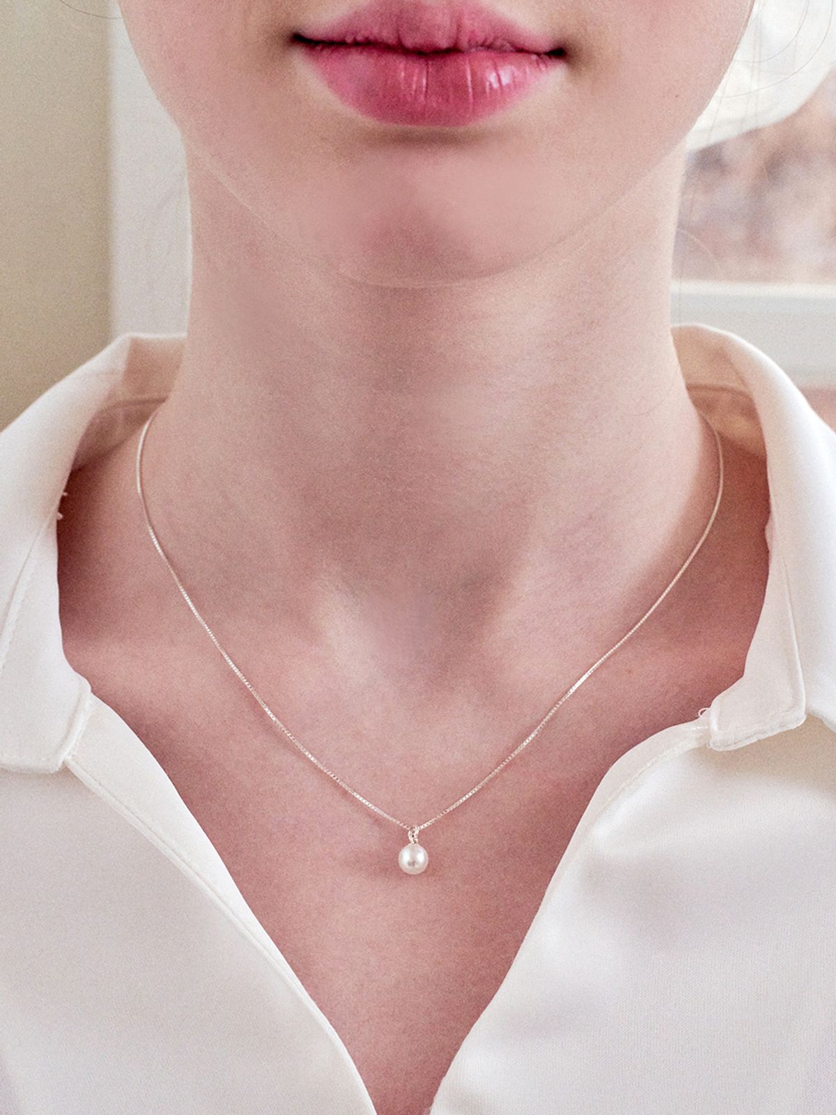 앵브록스(ENGBROX) flowing pearl necklace