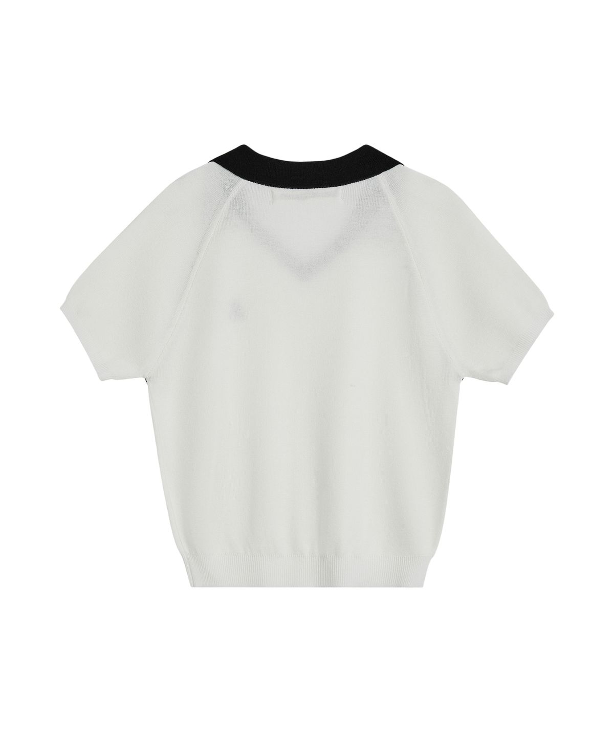 레스트앤레크레이션(REST&RECREATION) V-NECK COLLAR KNIT TOP - WHITE