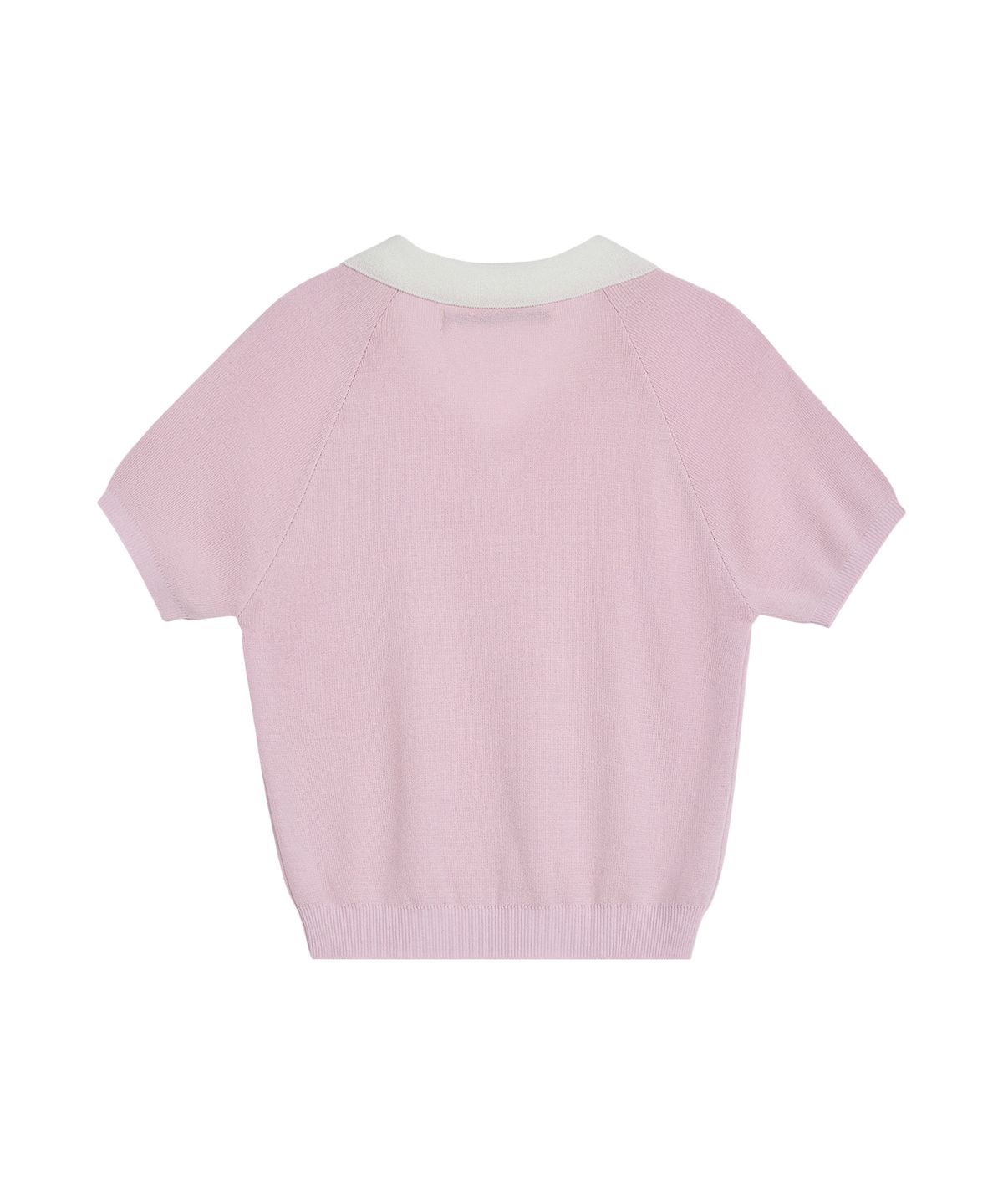 레스트앤레크레이션(REST&RECREATION) V-NECK COLLAR KNIT TOP - PINK
