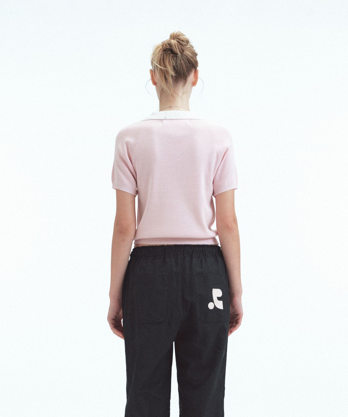 레스트앤레크레이션(REST&RECREATION) V-NECK COLLAR KNIT TOP - PINK