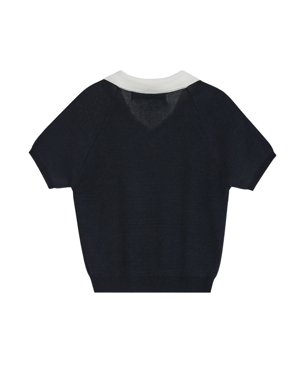 레스트앤레크레이션(REST&RECREATION) V-NECK COLLAR KNIT TOP - NAVY