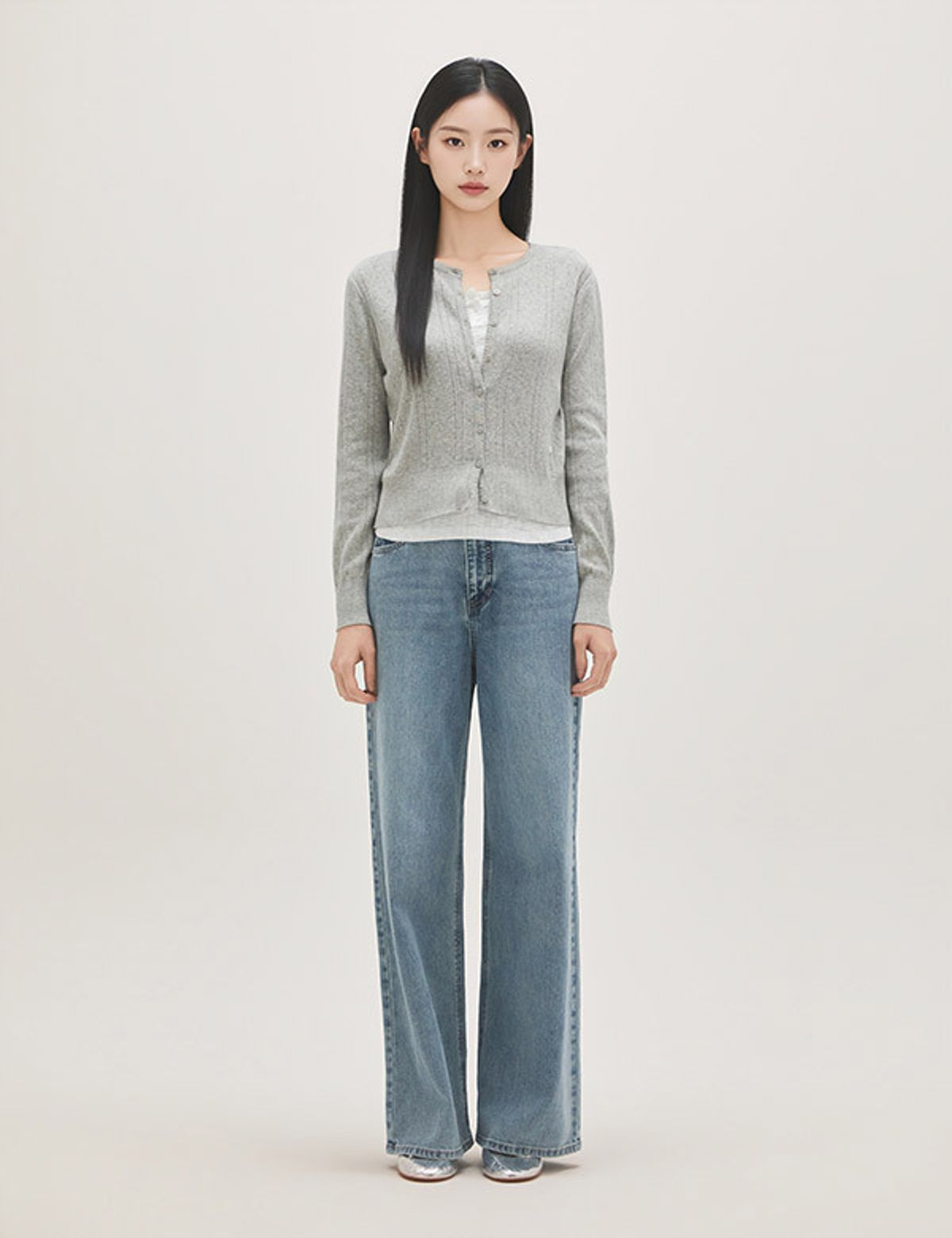 로엠(ROEM) 난스판 와이드 데님 RMTJG24G12