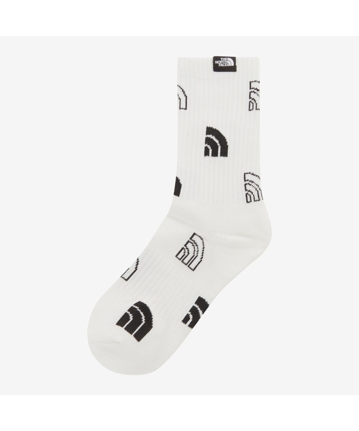 노스페이스(THE NORTH FACE) NY4MS02B 쿨맥스 로고 패턴 삭스 WHITE