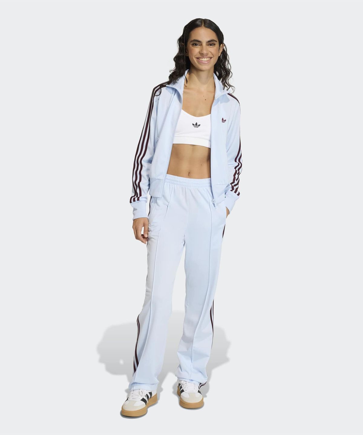 아디다스(ADIDAS) 파이어버드 클래식 트랙탑 - 크리스탈스카이:마룬 / KC6574