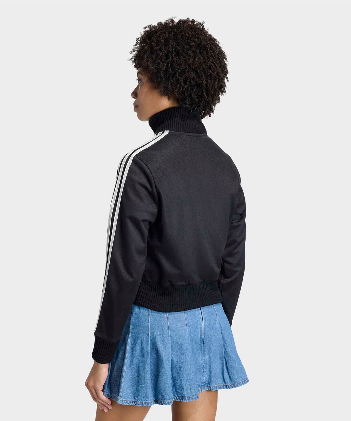 아디다스(ADIDAS) 파이어버드 니트 크로셰 트랙탑 - 블랙 / KD5455