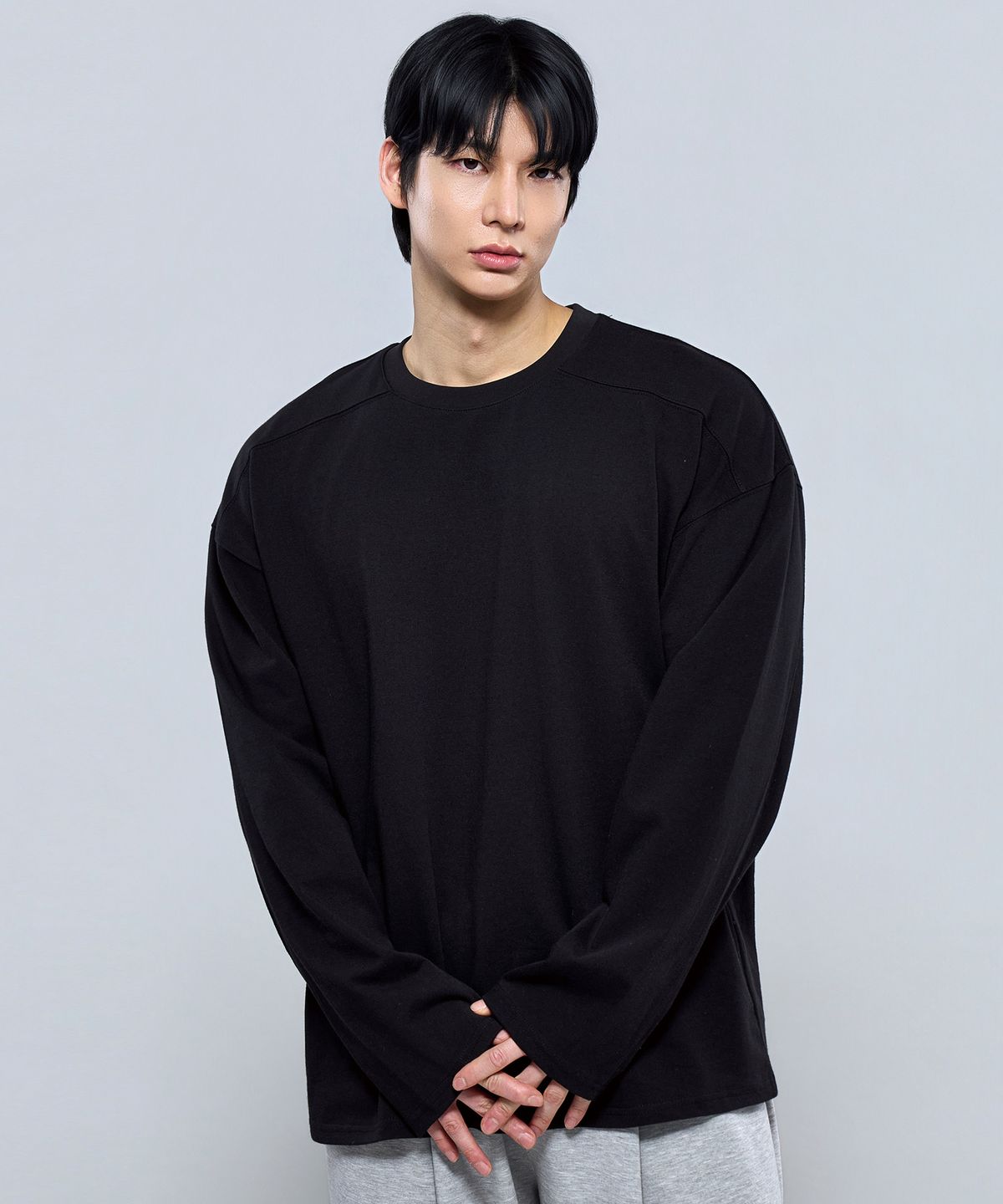 피지컬가먼츠(PHYSICAL GARMENTS) P2613 헤비절개 오버핏 긴팔티 [3COLOR]
