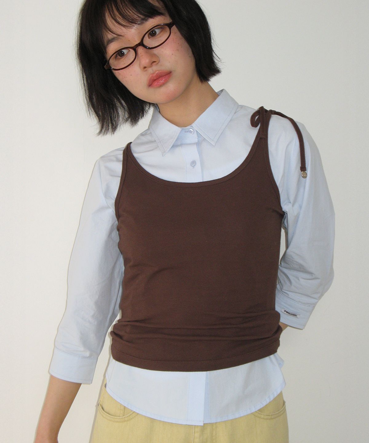 론론(RONRON) RRAC PASTEL COTTON SHIRT SOFT BLUE