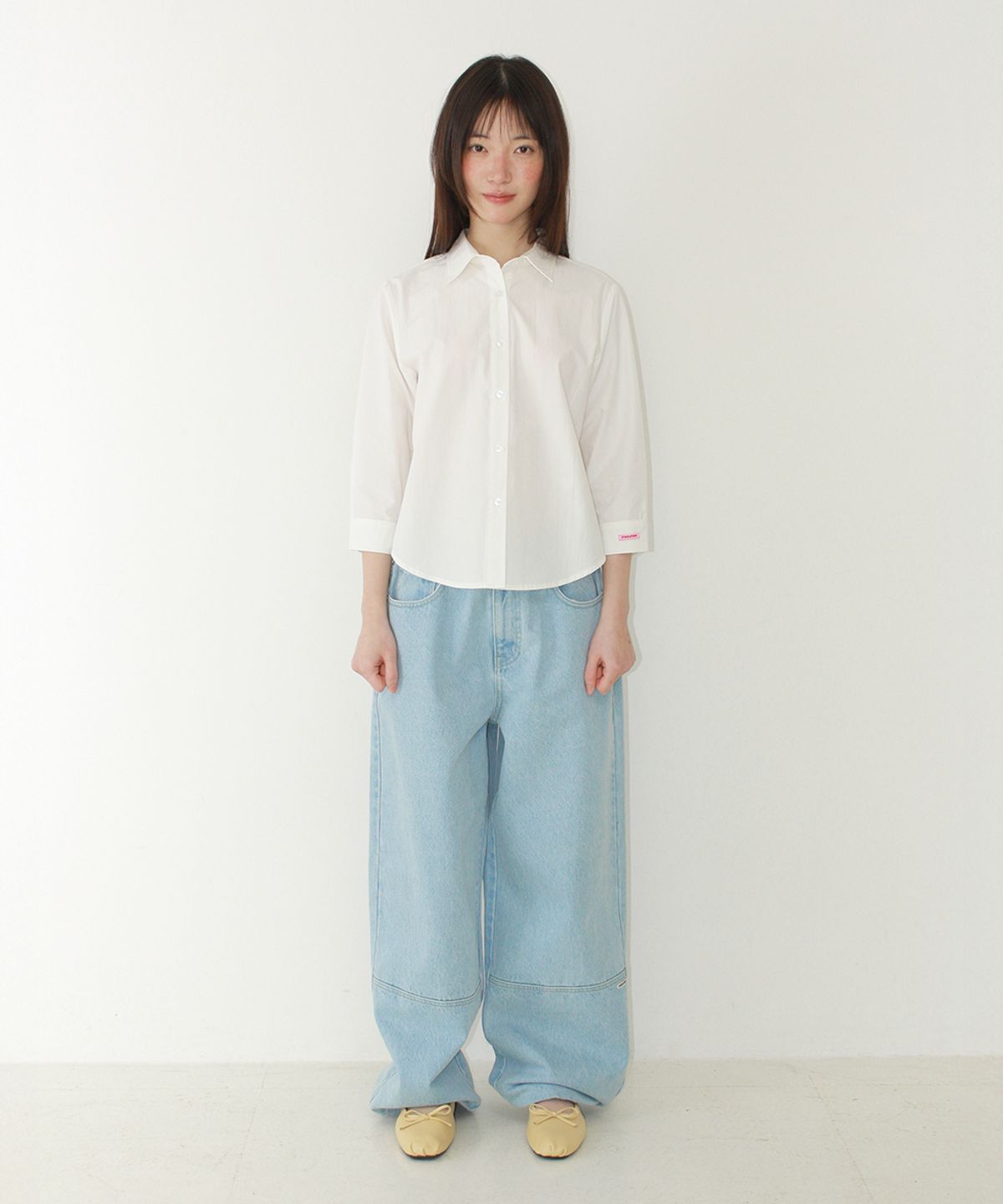론론(RONRON) RRAC PASTEL COTTON SHIRT WHITE