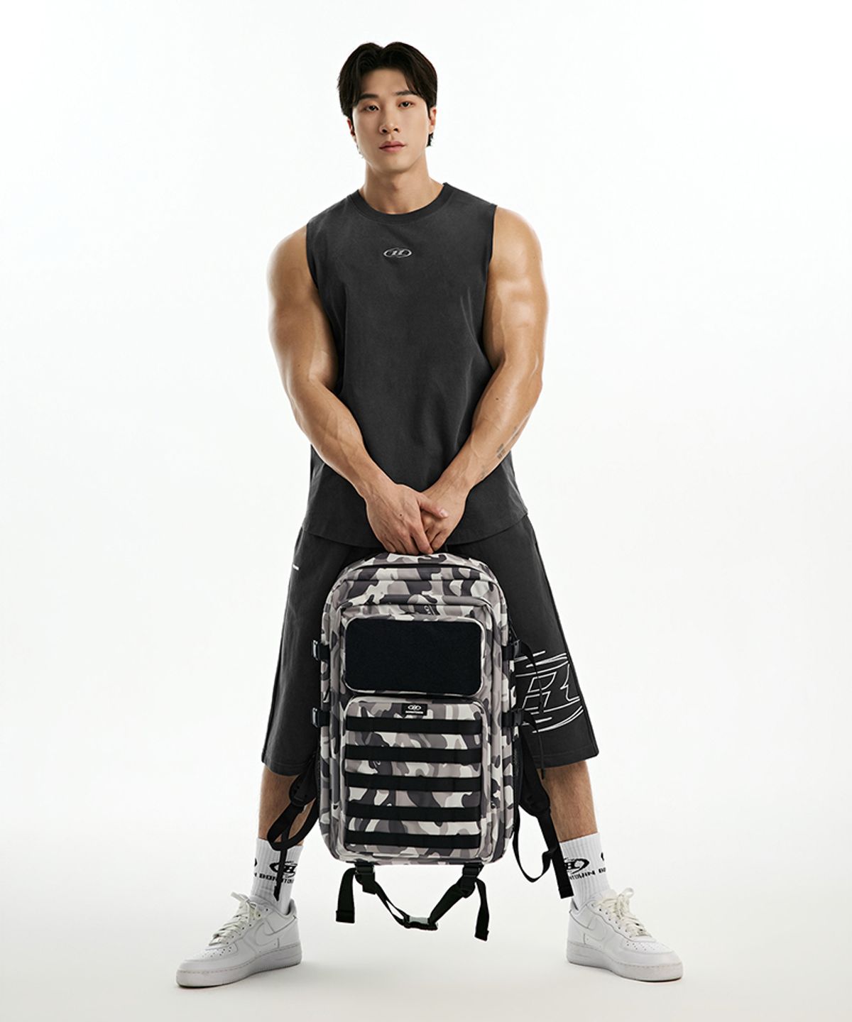본투윈(BORN TO WIN) T0 TACTICAL BACKPACK [GREY CAMO]