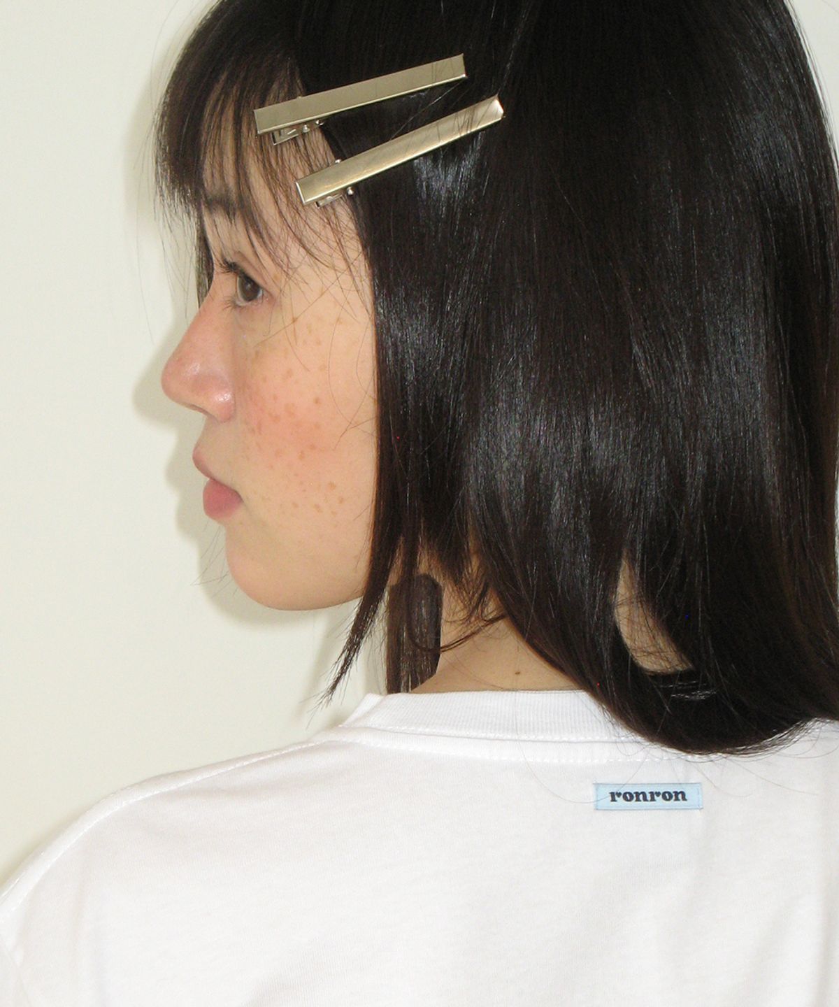 론론(RONRON) FLOPPY DISK BASIC FIT T SHIRT WHITE