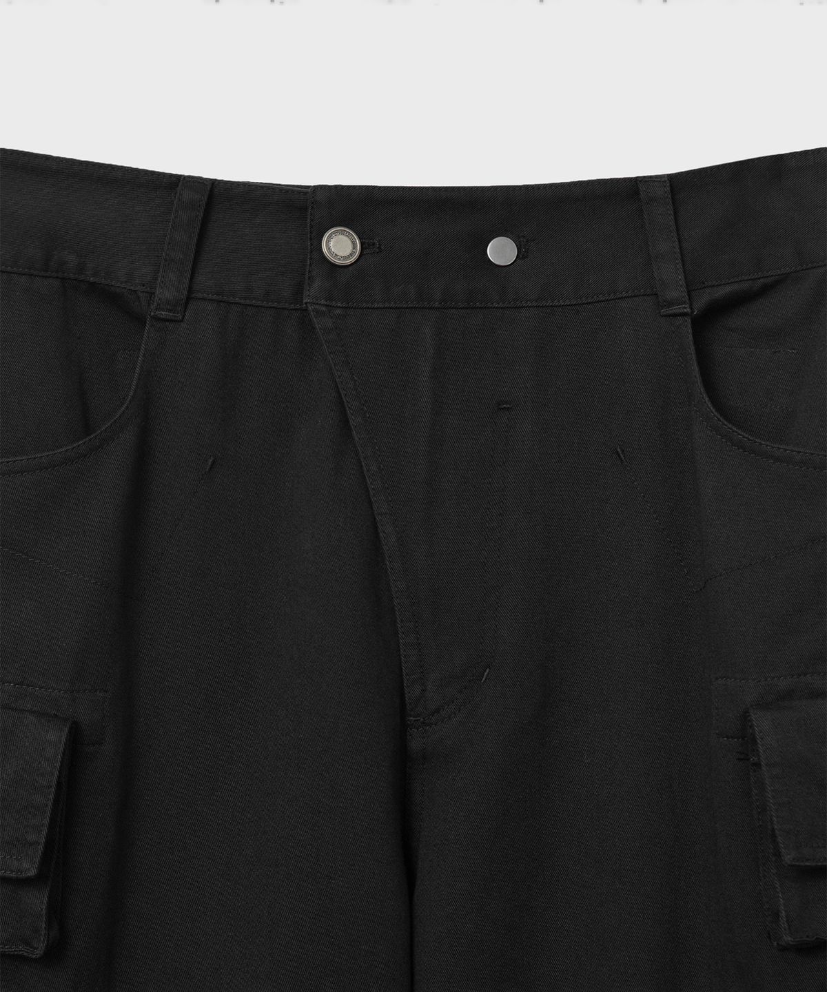 벨리에(BELIER) 아카이브 섹터 카고 팬츠 - 워시드 블랙