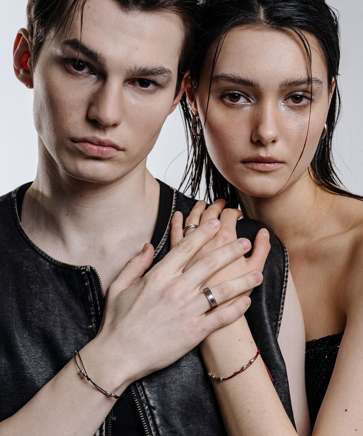 스칼렛또블랙(SCALETTOBLACK) RAM002 Plain Bond Couple Ring (Unisex)