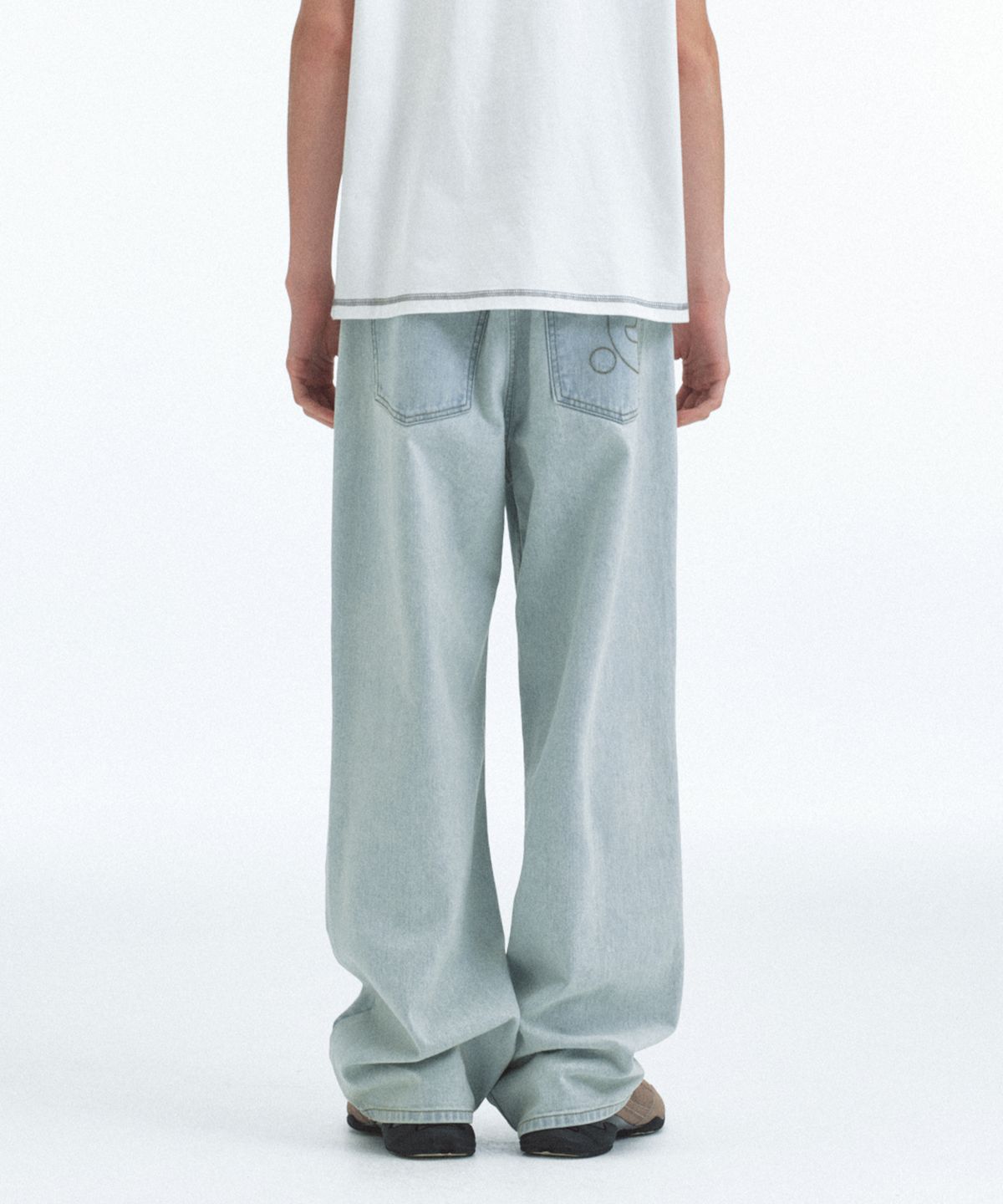 레스트앤레크레이션(REST&RECREATION) WASHED JEANS - LIGHT BLUE