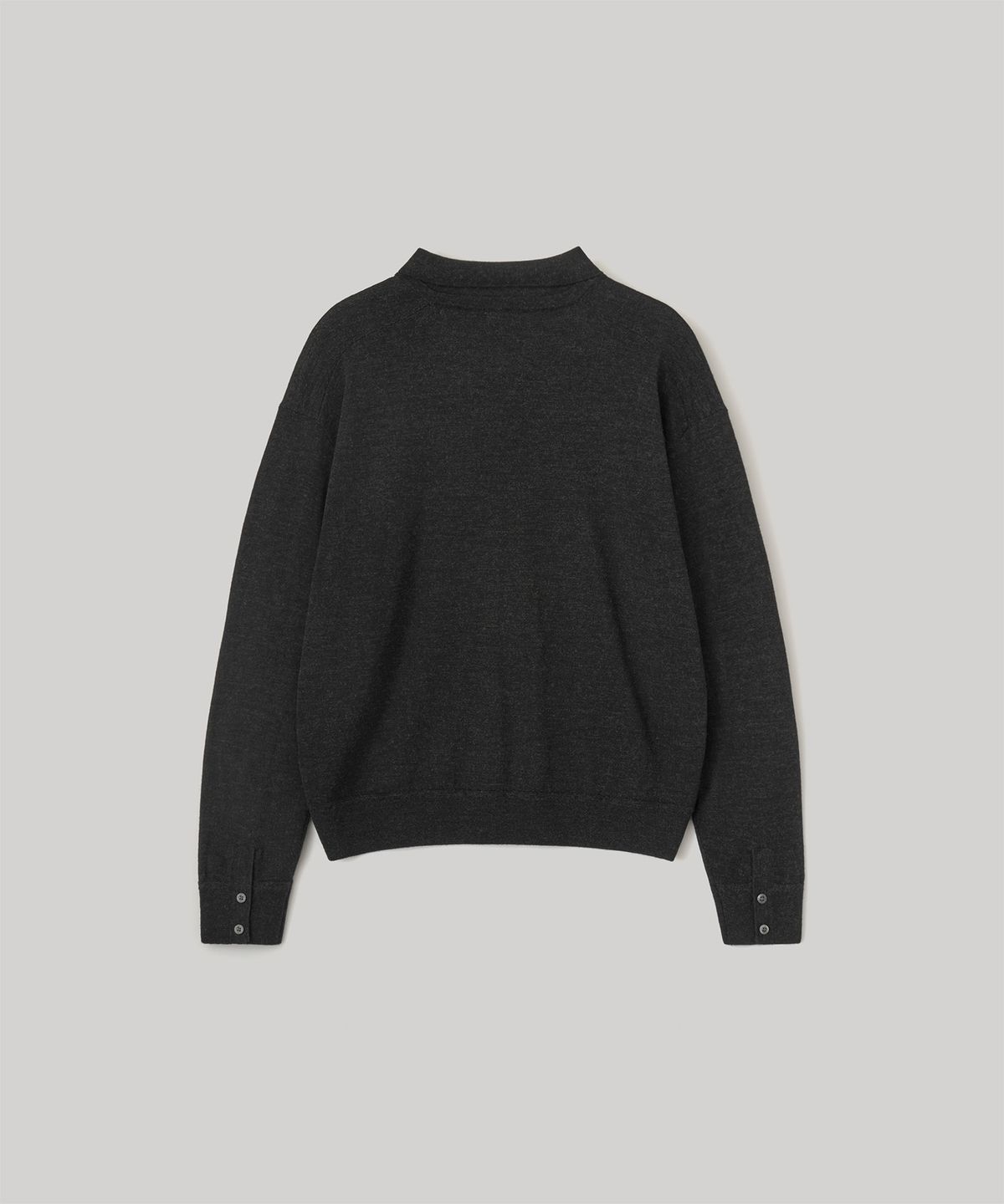어나더 오피스(ANOTHER OFFICE) Soutien Collar Knit Pullover (Almost Black)