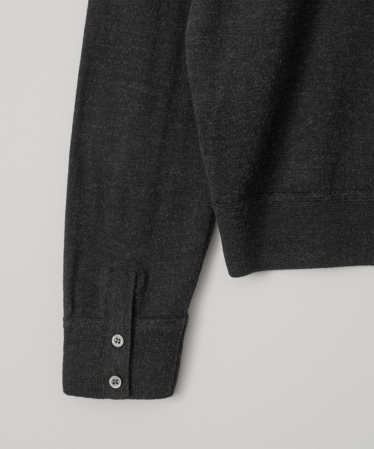 어나더 오피스(ANOTHER OFFICE) Soutien Collar Knit Pullover (Almost Black)