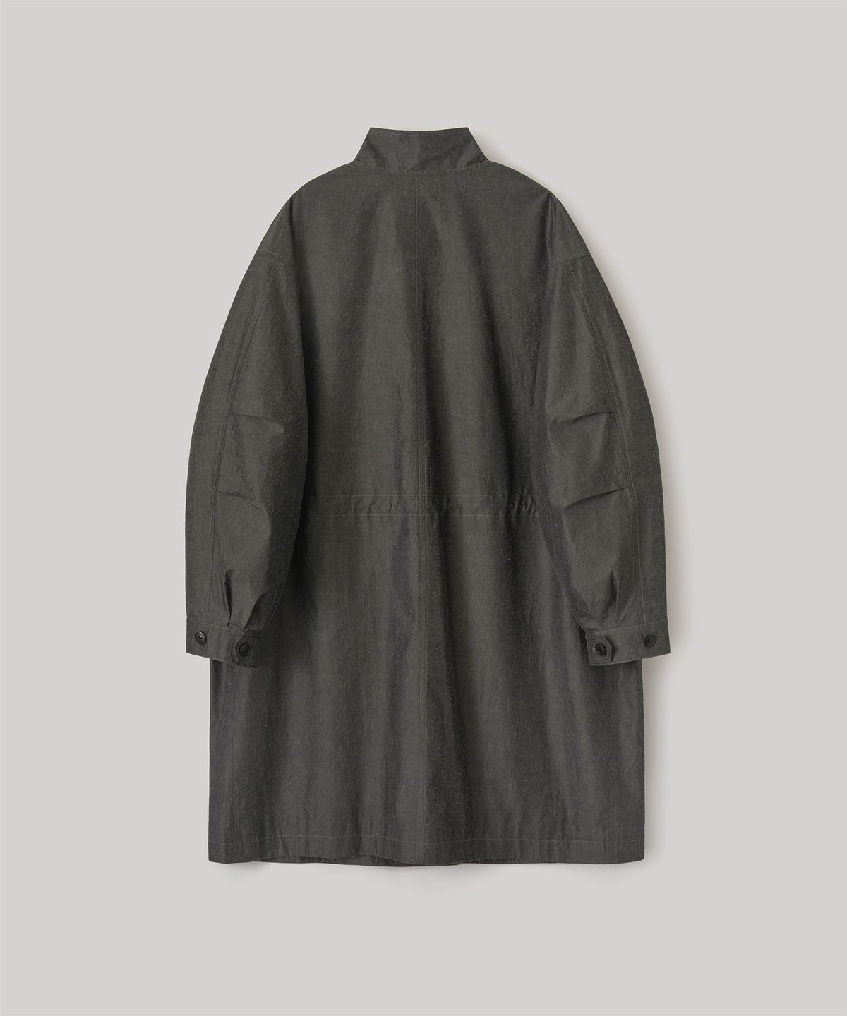 어나더 오피스(ANOTHER OFFICE) Silk Nep Mods Coat (Coal)