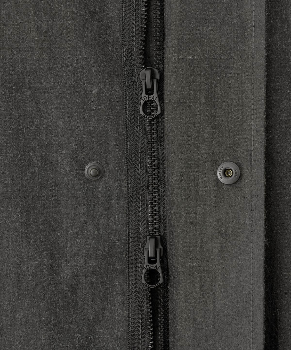 어나더 오피스(ANOTHER OFFICE) Silk Nep Mods Coat (Coal)