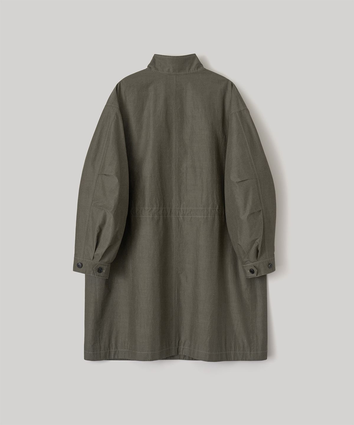 어나더 오피스(ANOTHER OFFICE) Silk Nep Mods Coat (Khaki)