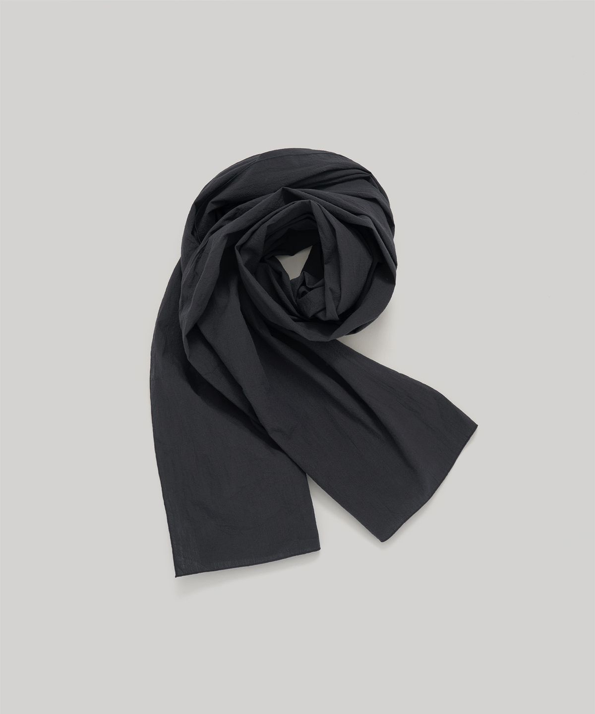 어나더 오피스(ANOTHER OFFICE) Zephyr Washed Scarf (Nautical Black)