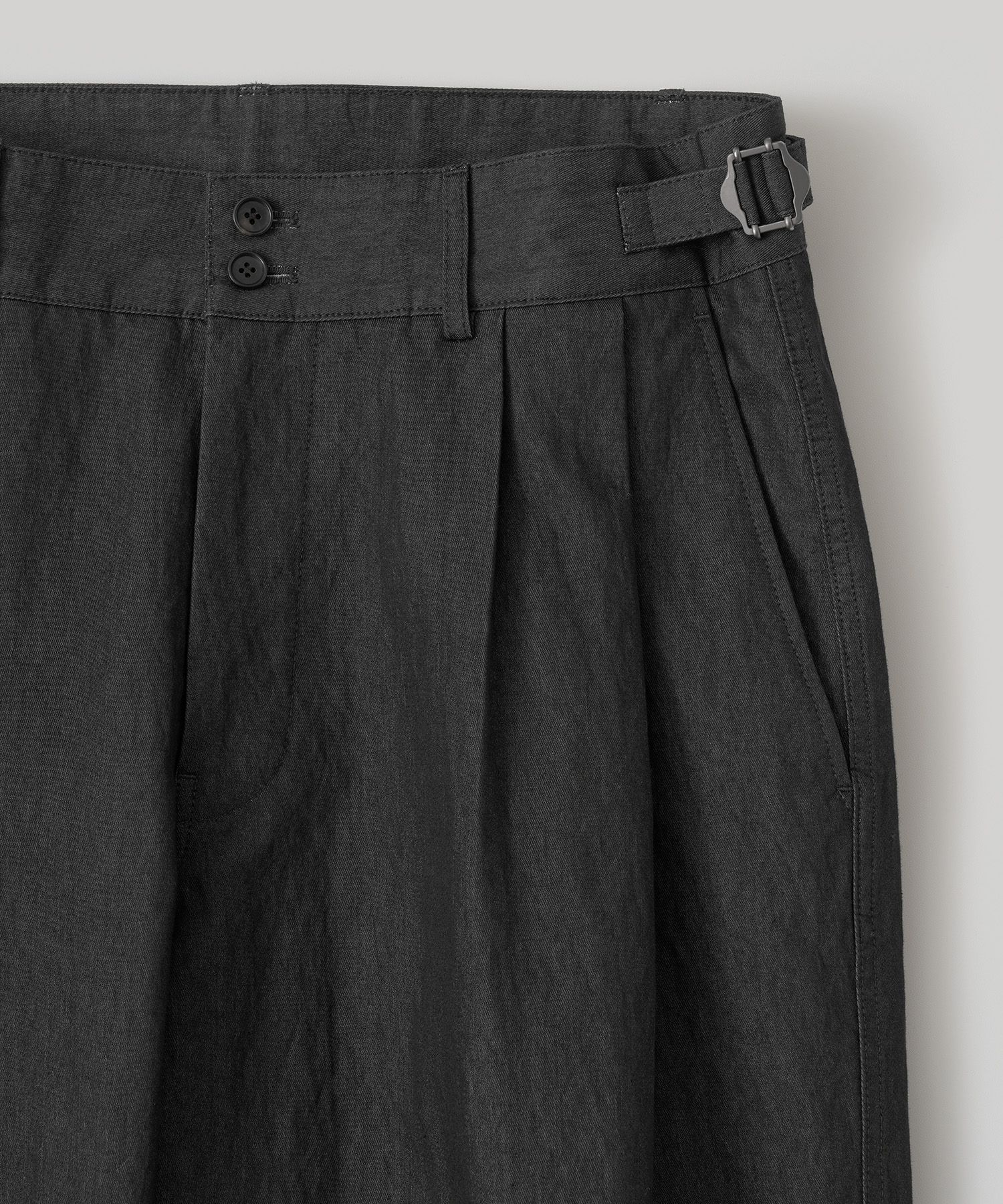 어나더 오피스(ANOTHER OFFICE) Santiago Officer Denim Pants (Black