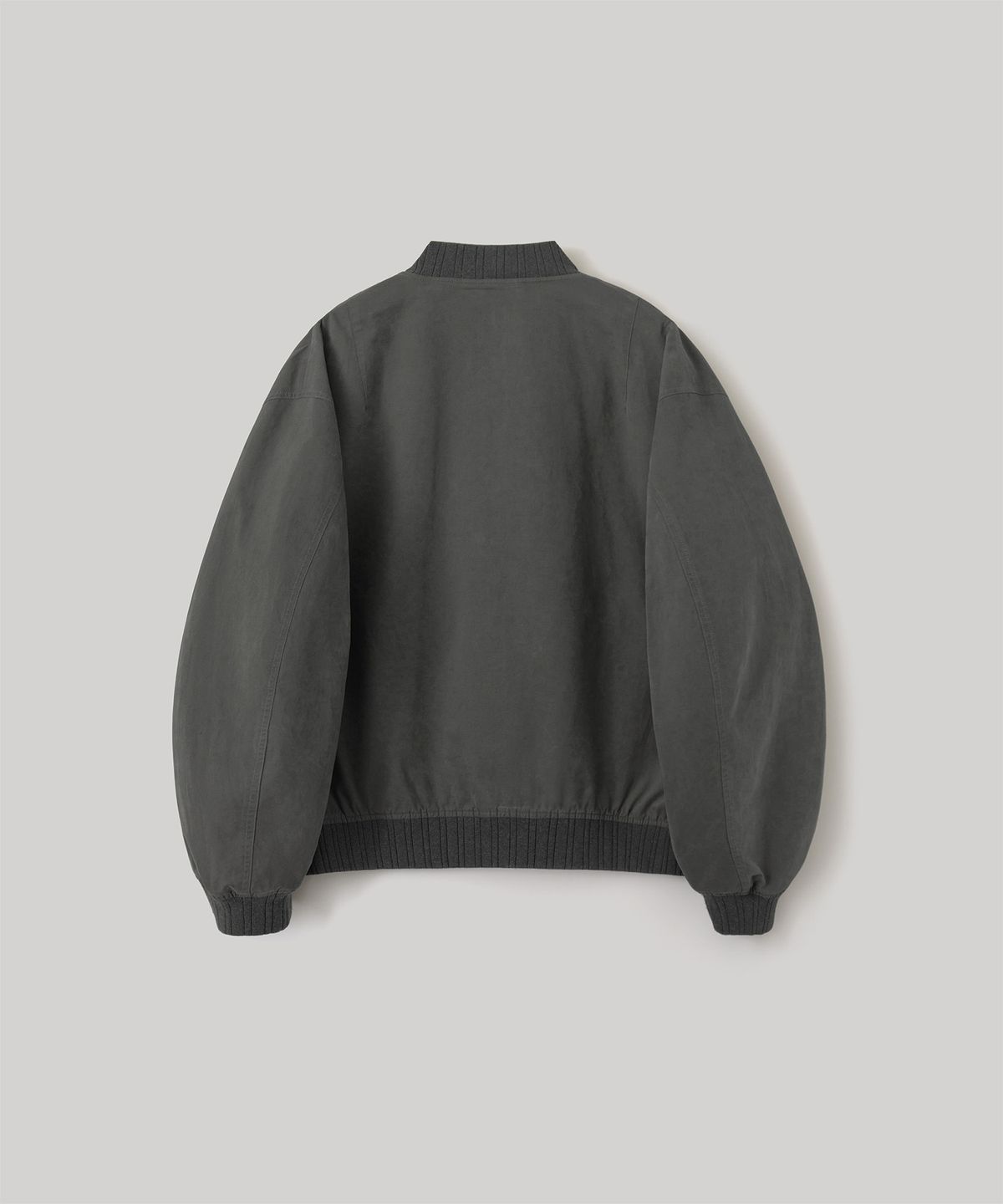 어나더 오피스(ANOTHER OFFICE) Brushed Bomber Jacket (Graphite)