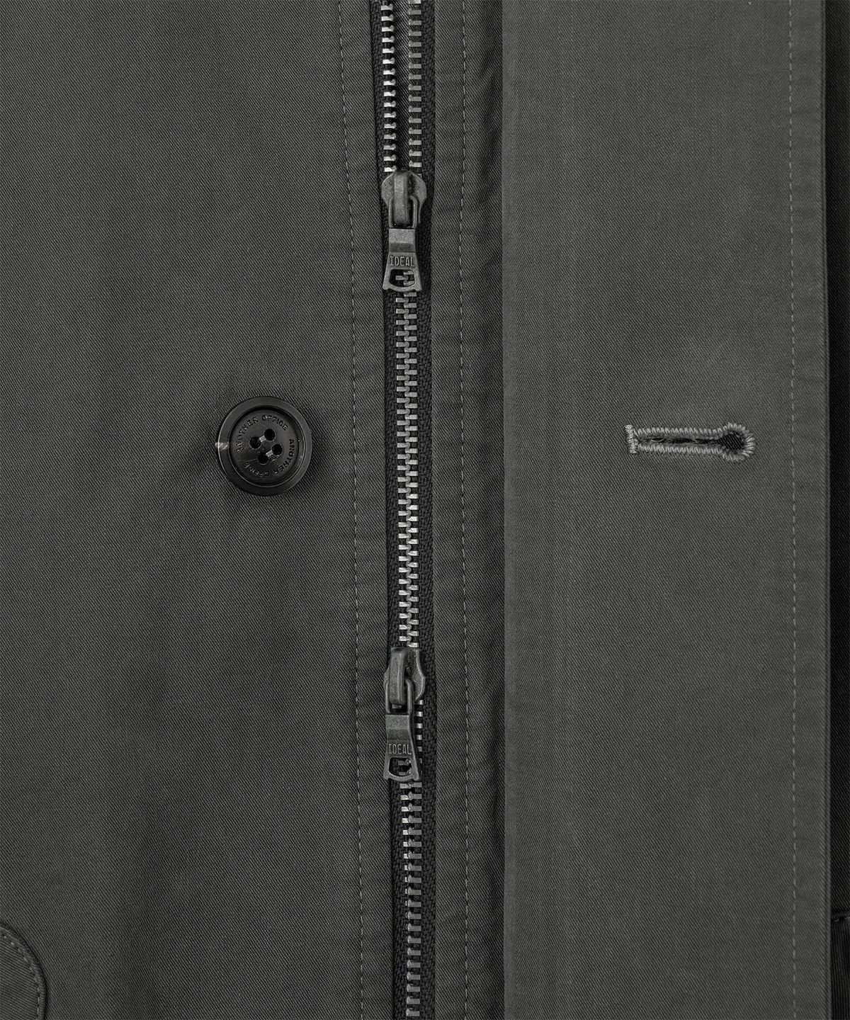 어나더 오피스(ANOTHER OFFICE) Brushed Bomber Jacket (Graphite)