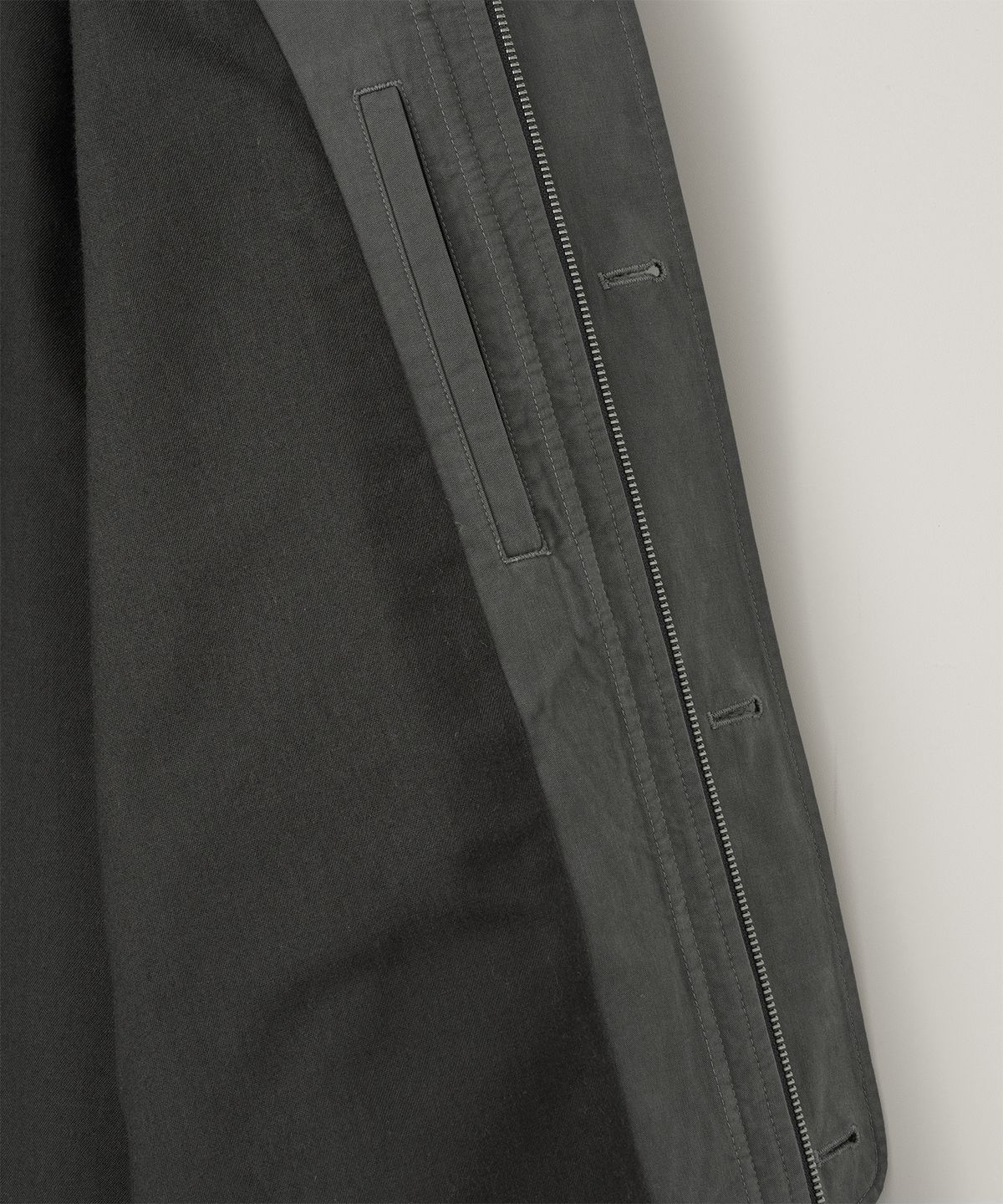 어나더 오피스(ANOTHER OFFICE) Brushed Bomber Jacket (Graphite)