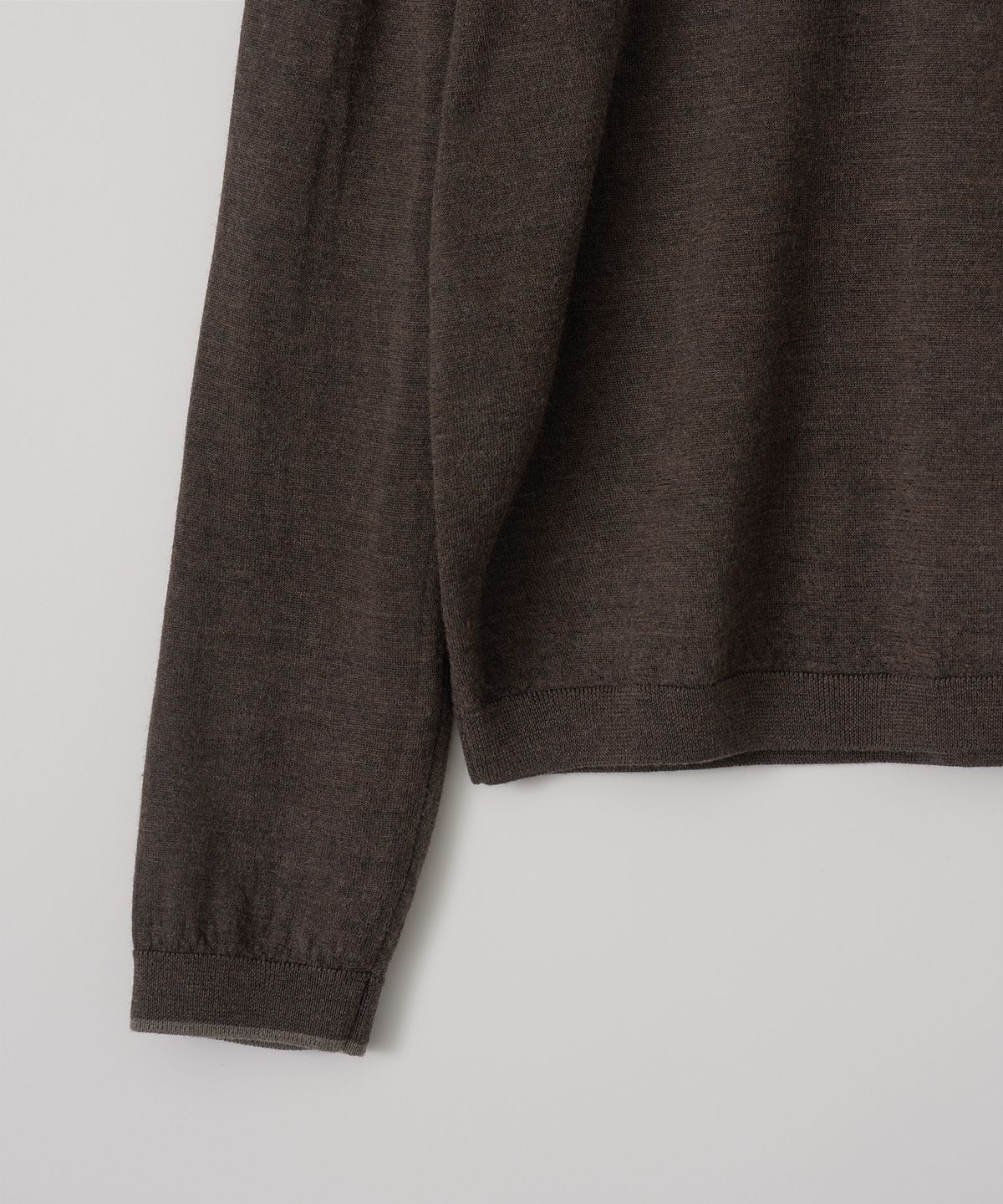 어나더 오피스(ANOTHER OFFICE) Current Layered V-Neck Knit (Brown)