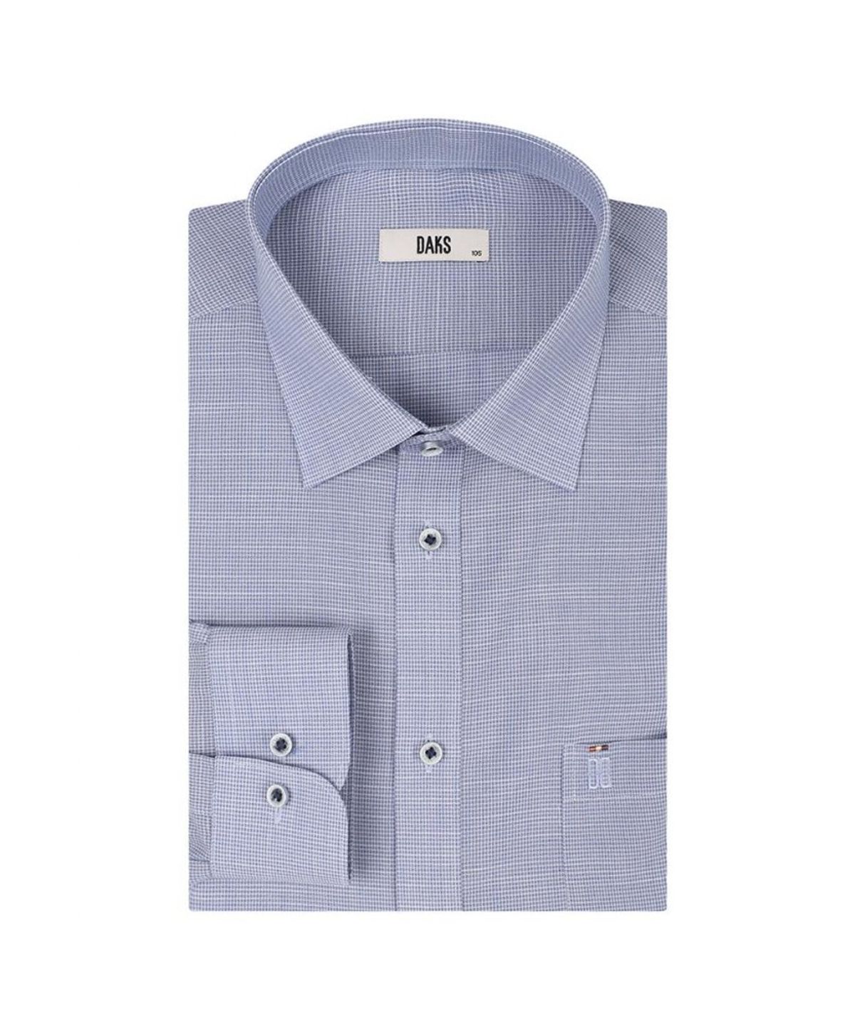닥스셔츠(DAKS SHIRTS) 린넨혼방 이지케어 마이크로 패턴 드레스셔츠 레귤러핏_DMS1SHDL124B1