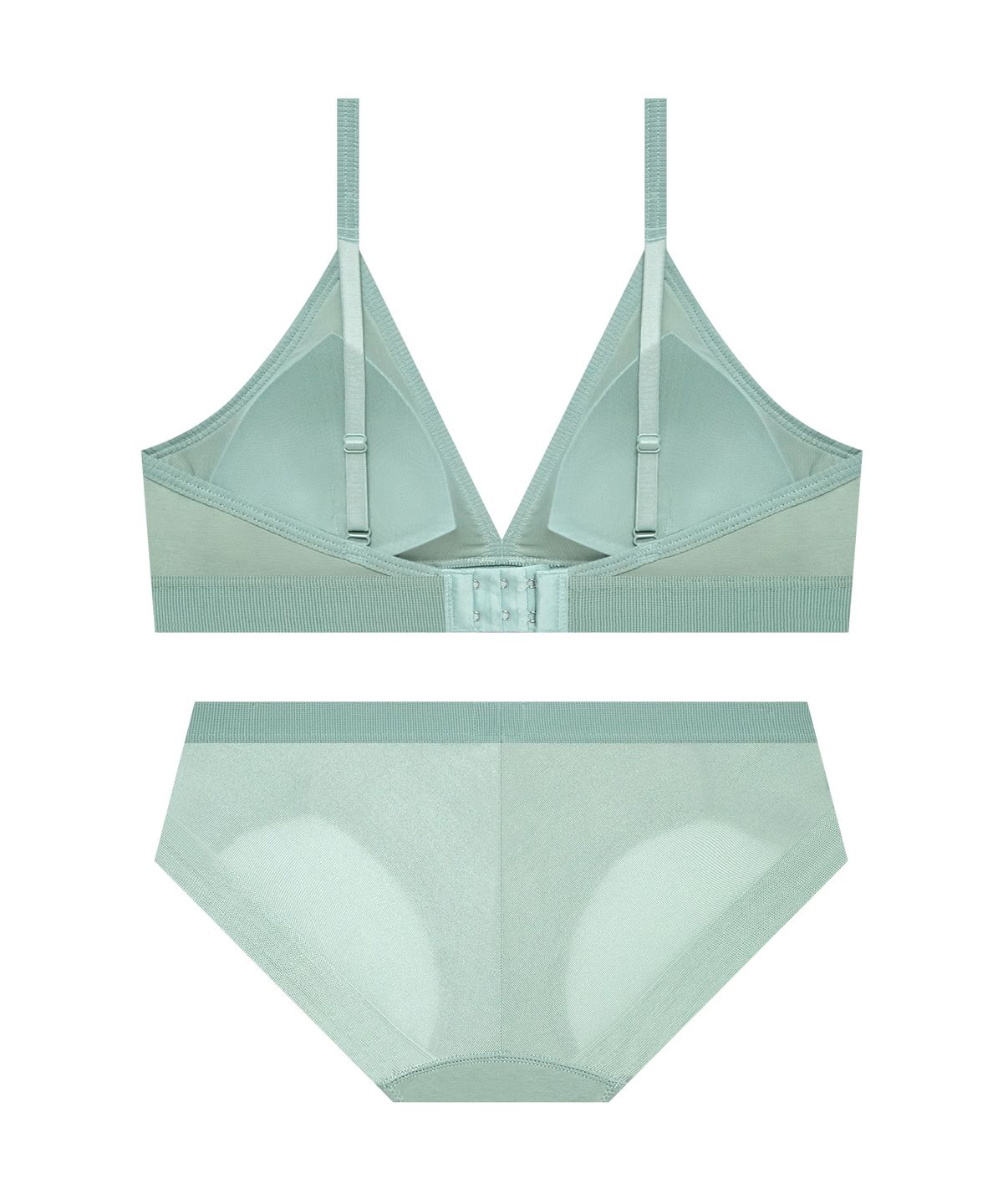 코데즈컴바인 이너웨어(CODES COMBINE INNERWEAR) 비쥬 브라렛 햄팬티 세트_세이지