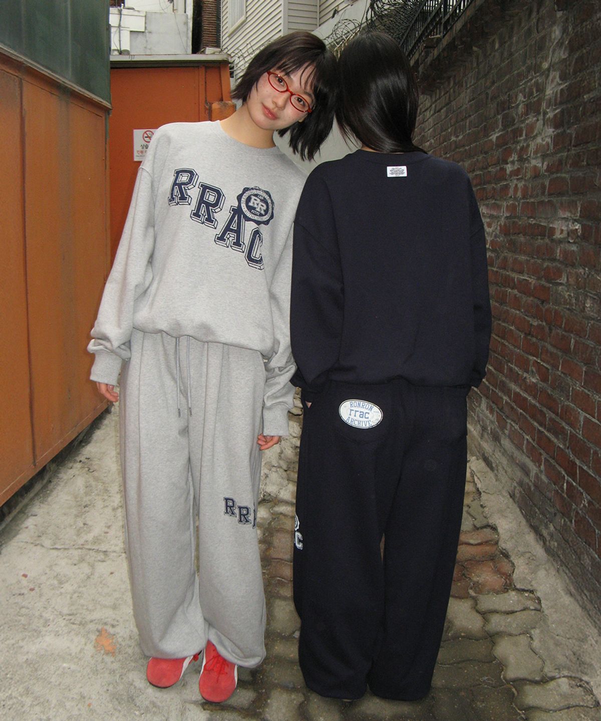 론론(RONRON) RRAC WIDE SWEAT PANTS GREY