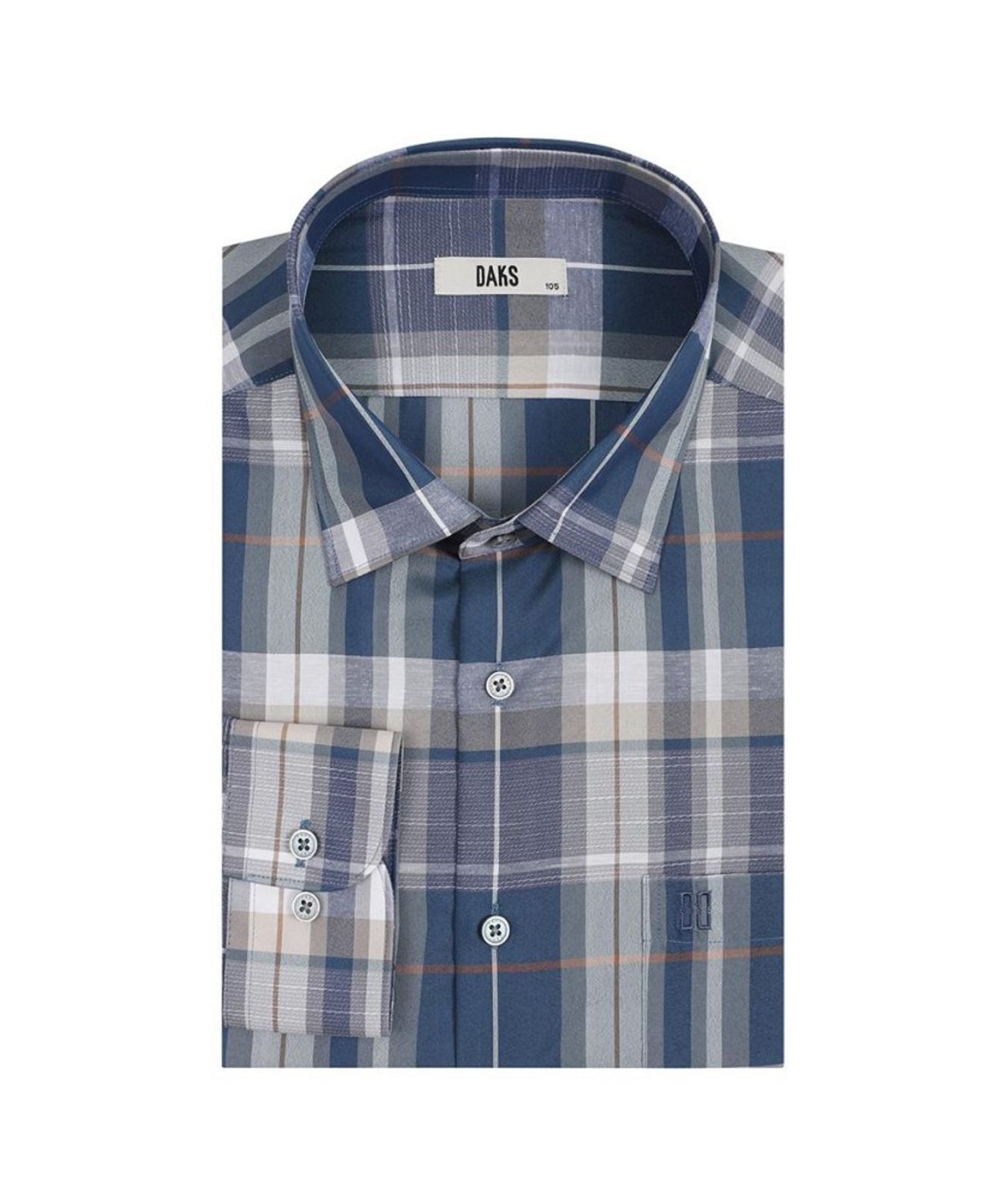 닥스셔츠(DAKS SHIRTS) 린넨혼방 미디엄체크 캐주얼셔츠 레귤러핏_DMS3SHCL130E1
