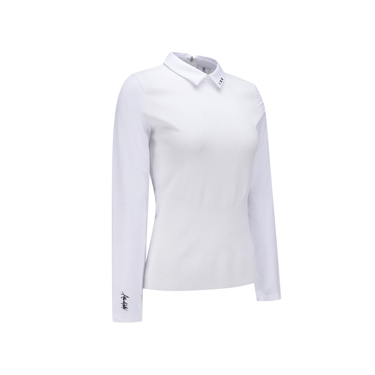 어뉴골프(ANEW GOLF) WOMEN HYBRID LONG T-SHIRT_WH