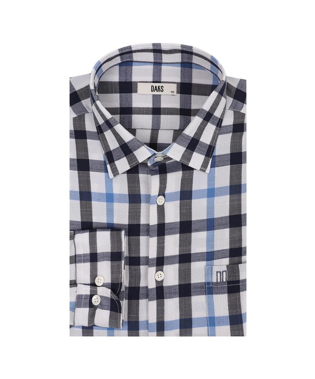 닥스셔츠(DAKS SHIRTS) 울혼방 이지케어 스트레치 스몰 체크 캐주얼셔츠 레귤러핏_DMS1SHCL140A1