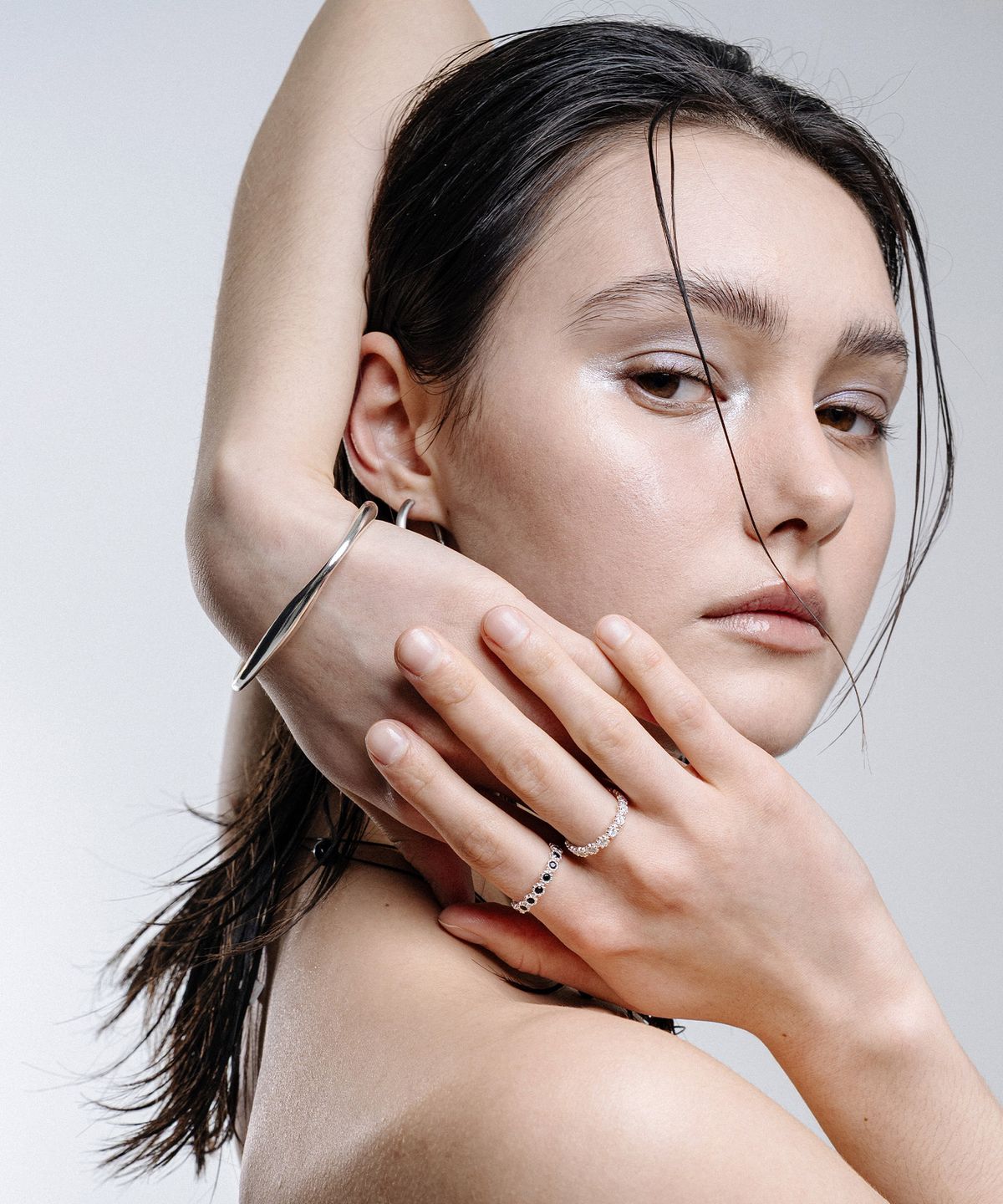 스칼렛또(SCALETTO) RA004 Fluid Wave Bangle Bracelet