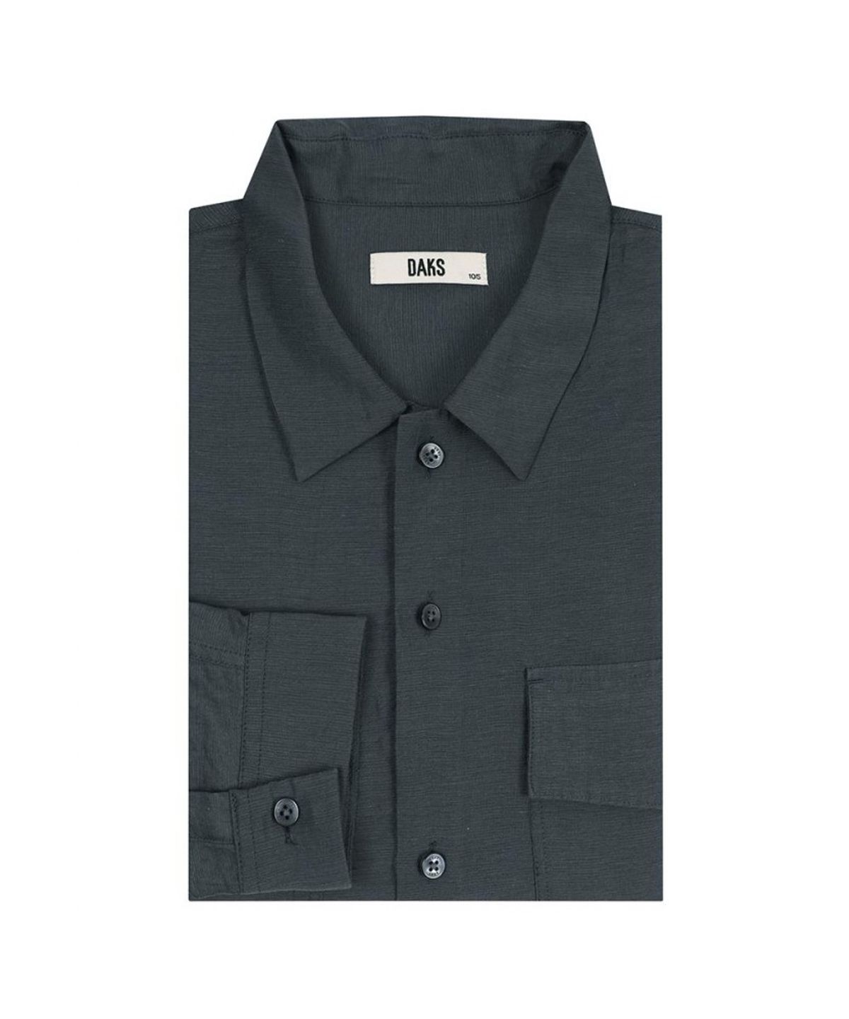 닥스셔츠(DAKS SHIRTS) [아울렛] 레이온혼방 체스트 포켓 솔리드 캐주얼셔츠 레귤러핏_DMP1SHCL750E1