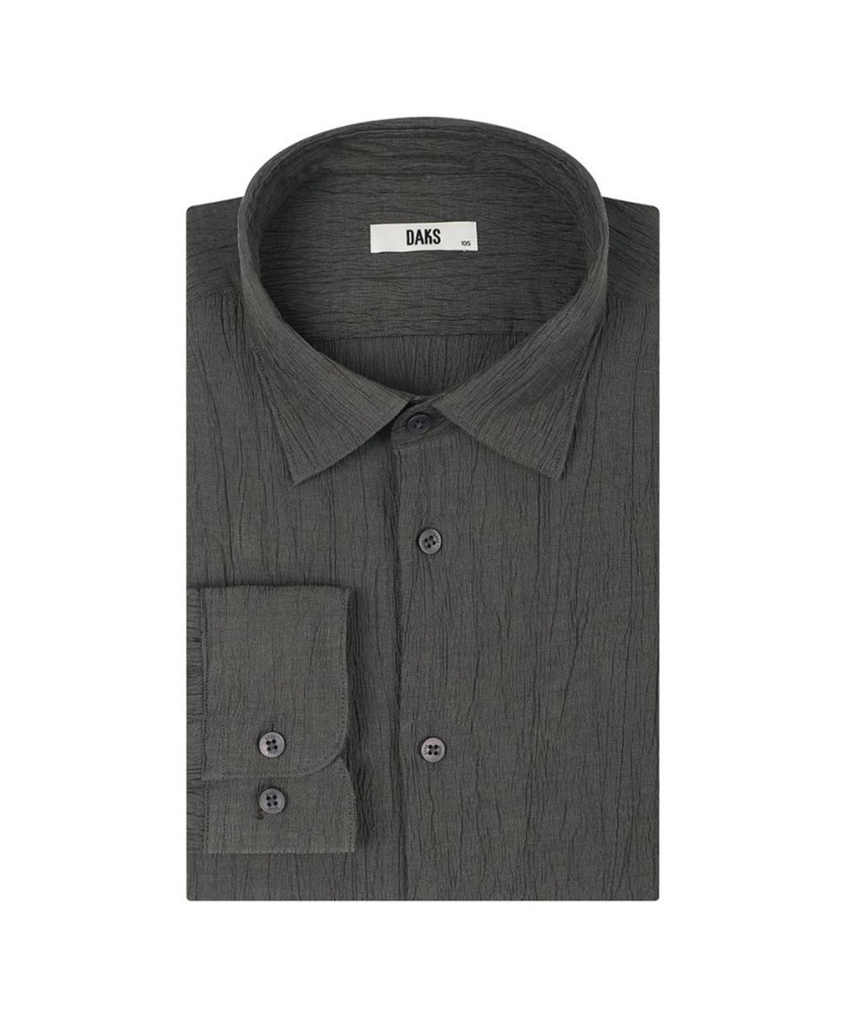 닥스셔츠(DAKS SHIRTS) 폴리혼방 플리츠 솔리드 캐주얼셔츠 레귤러핏_DMP1SHCL751G1