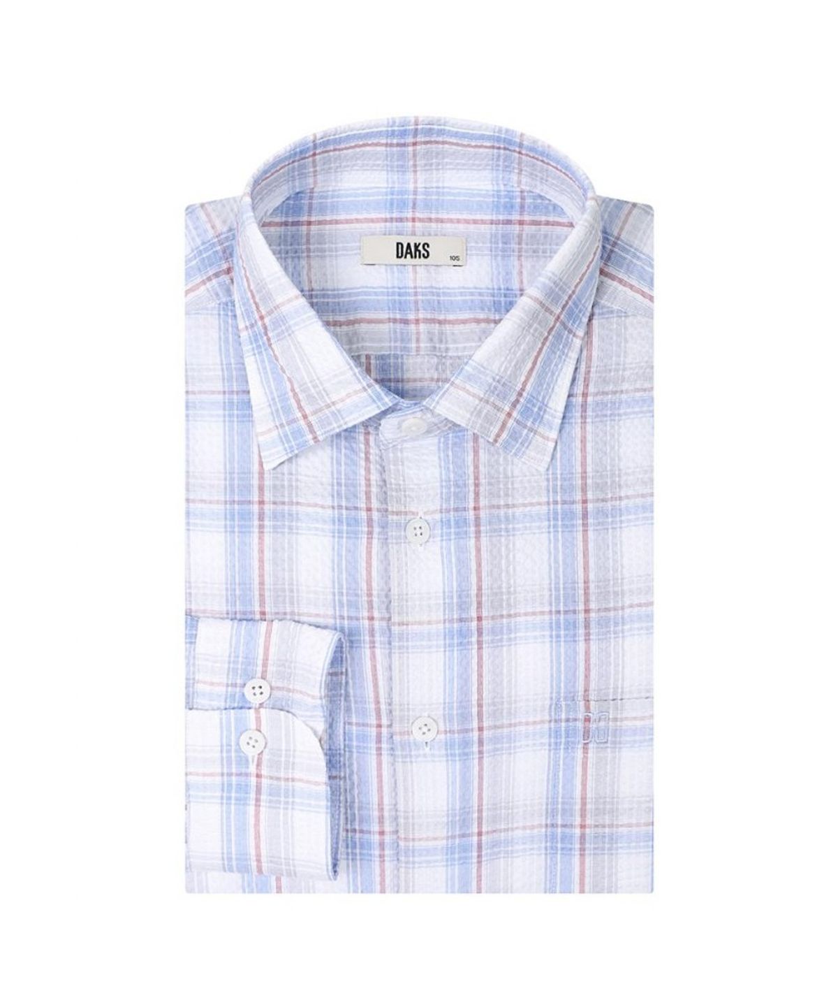 닥스셔츠(DAKS SHIRTS) 면100 시어써커 미디움 체크 캐주얼셔츠 레귤러핏_DMS1SHCL111A1
