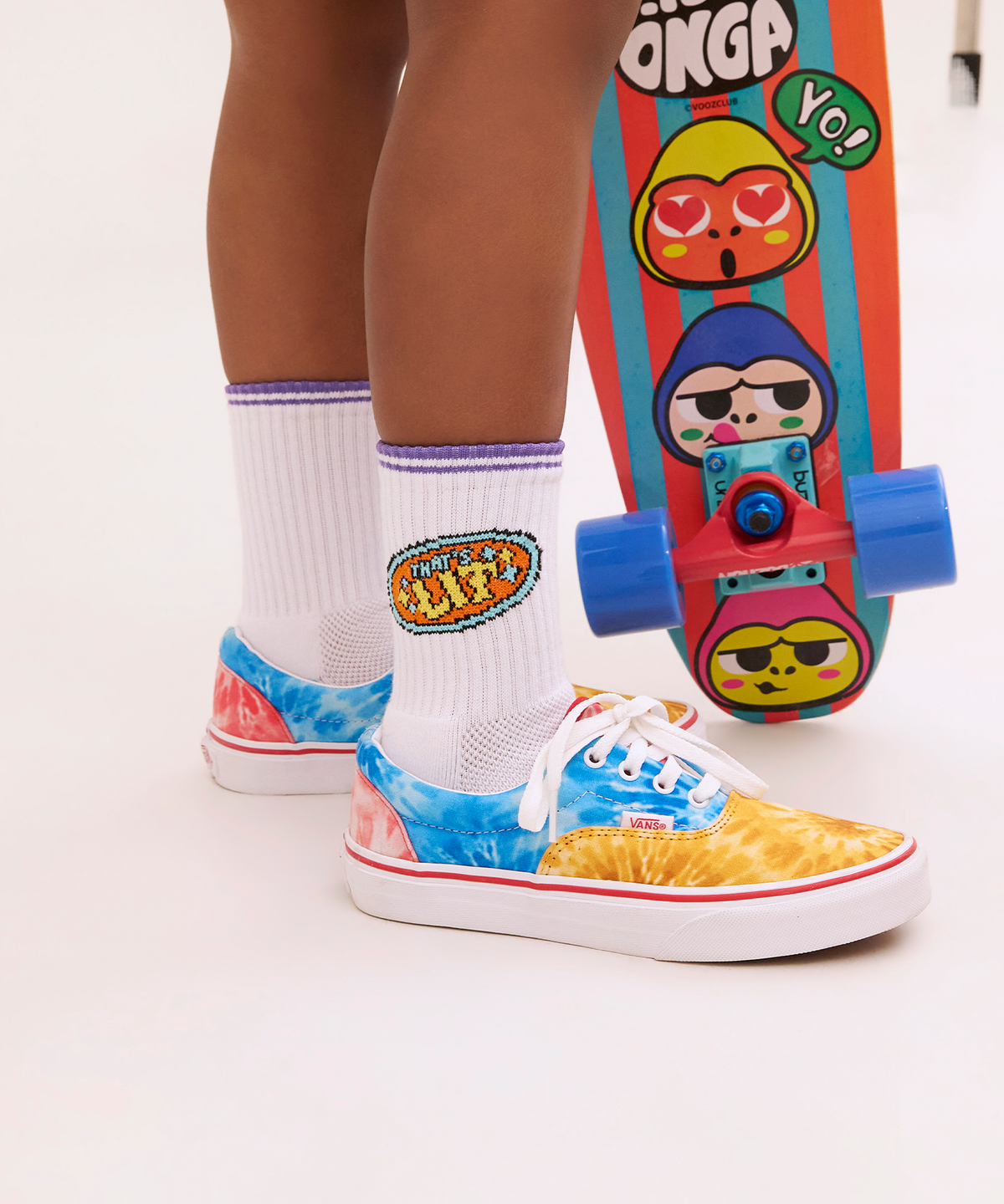오드삭스 키즈(ODDSOCKS KIDS) [선물세트] 쿠셔닝 키즈 크루 삭스 4개입