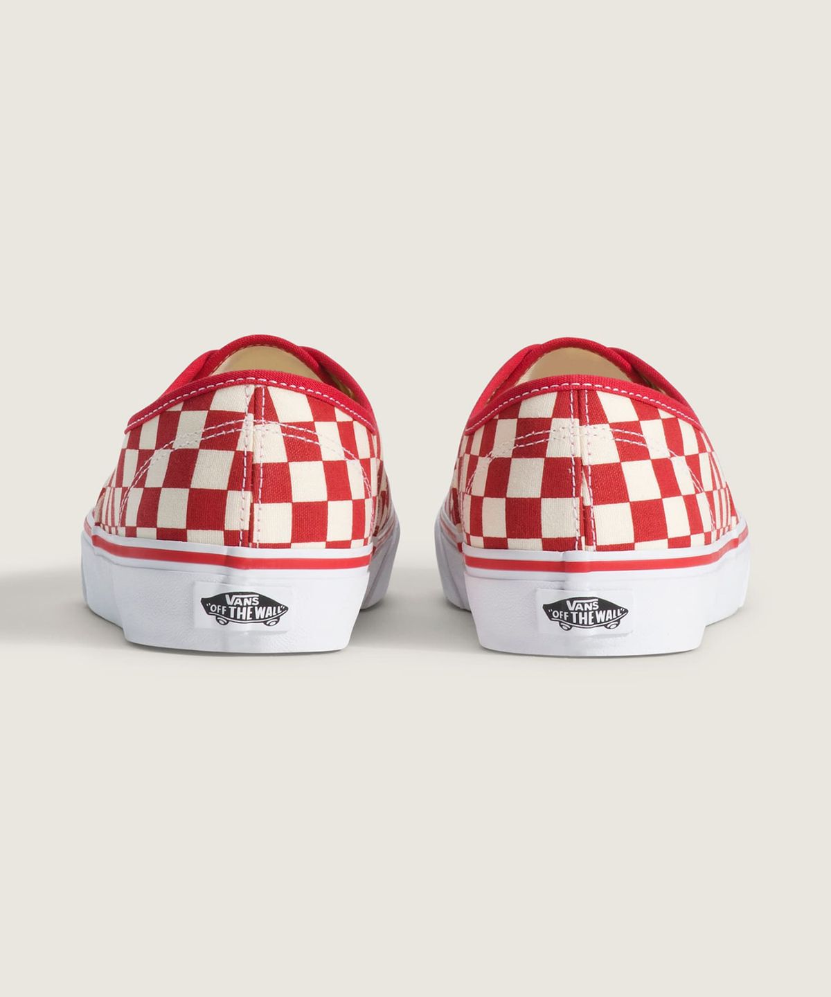 반스(VANS) 어센틱 - (프라이머리 체크) 레이싱레드:화이트 / VN000EGAR301
