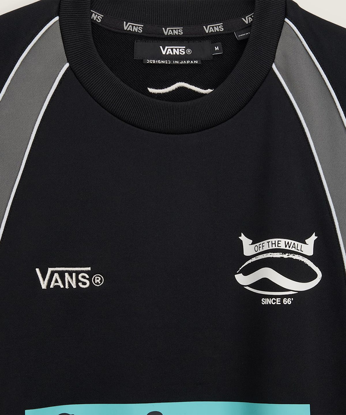 반스(VANS) TDC 크루 트랙 탑 - 블랙 / VN000X6FBLK1