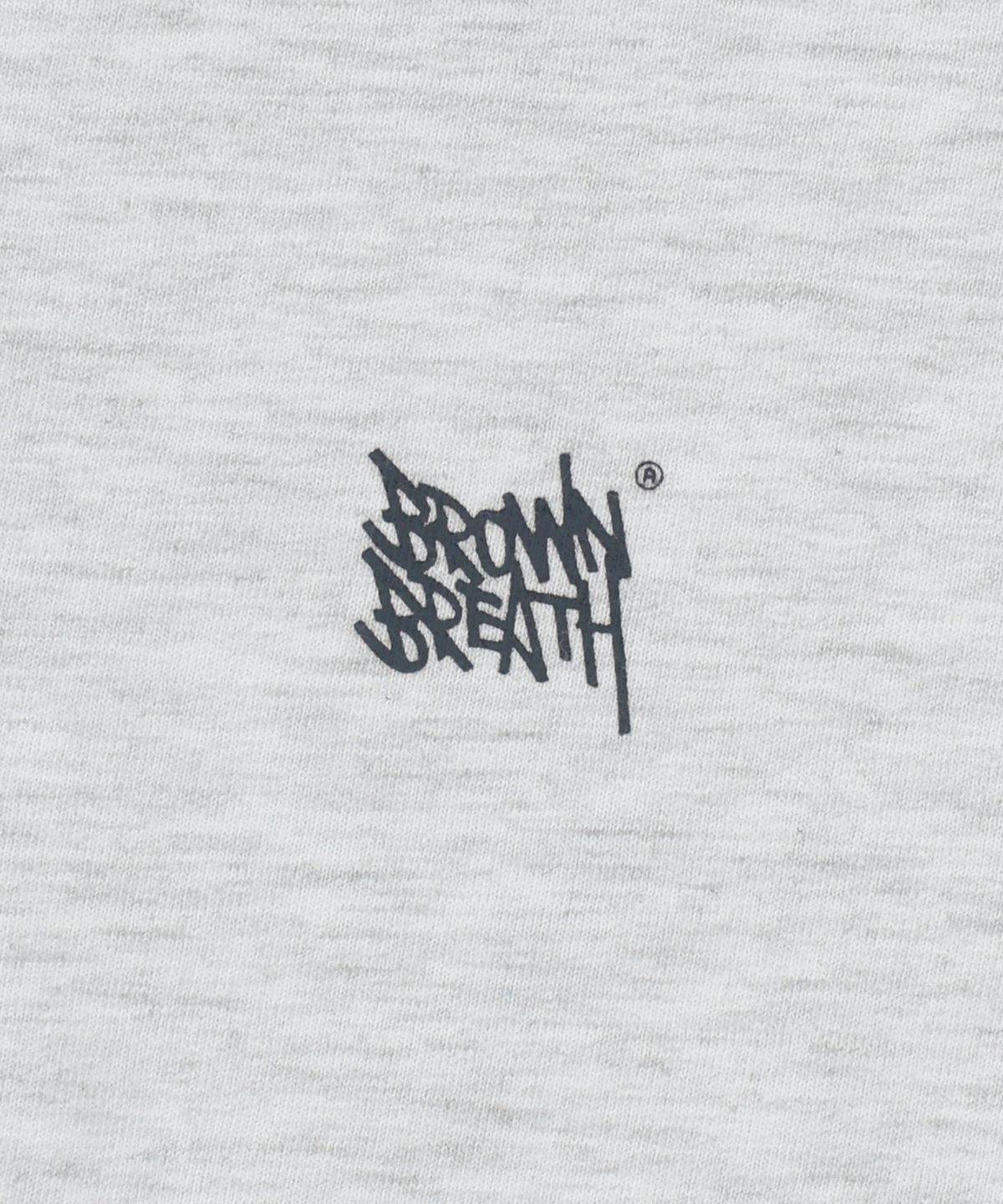 브라운브레스(BROWNBREATH) PAISLEY TAG TEE - ASH